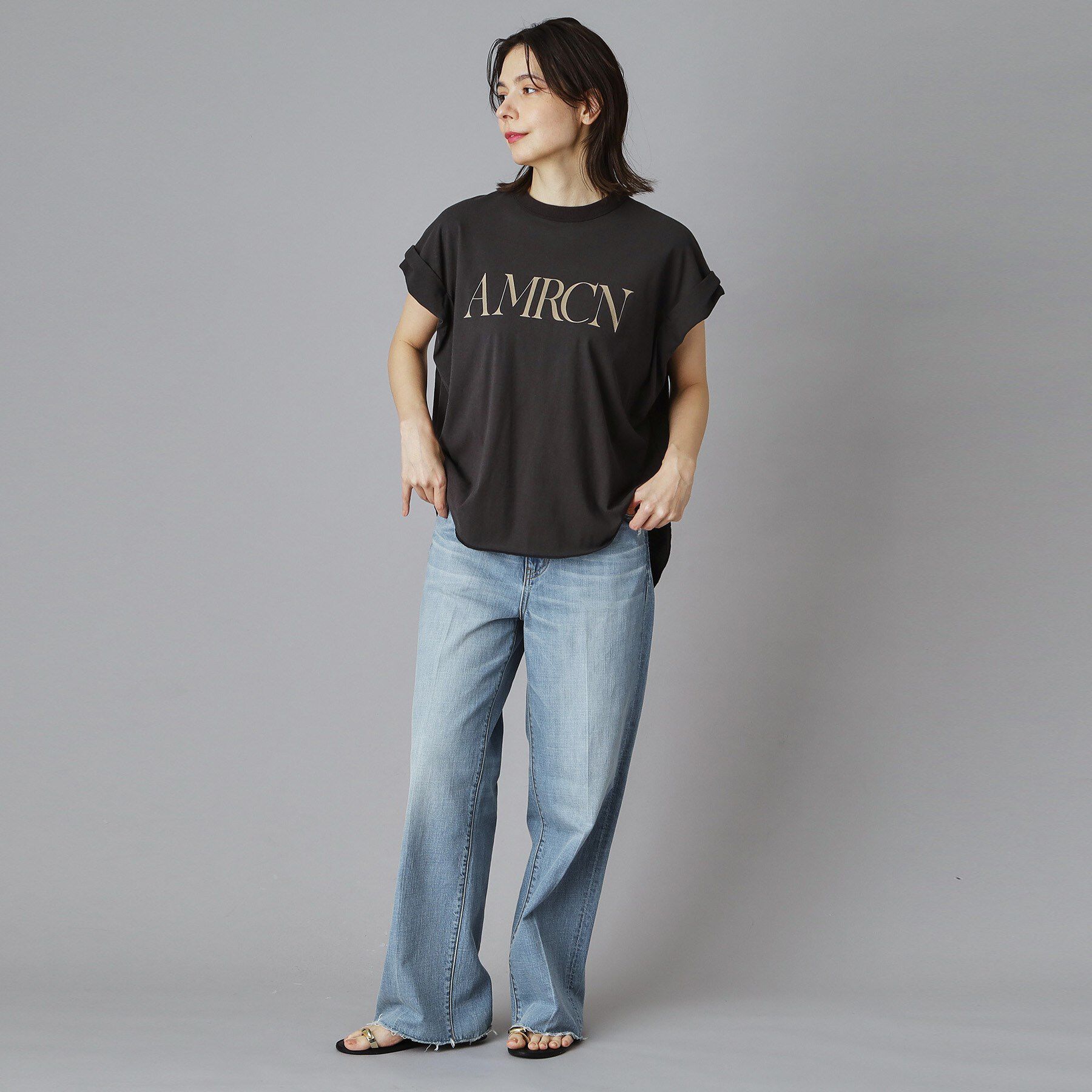 DRESSTERIOR「AMERICANA（アメリカーナ）ロールアップTシャツ」|Tシャツ・カットソー|