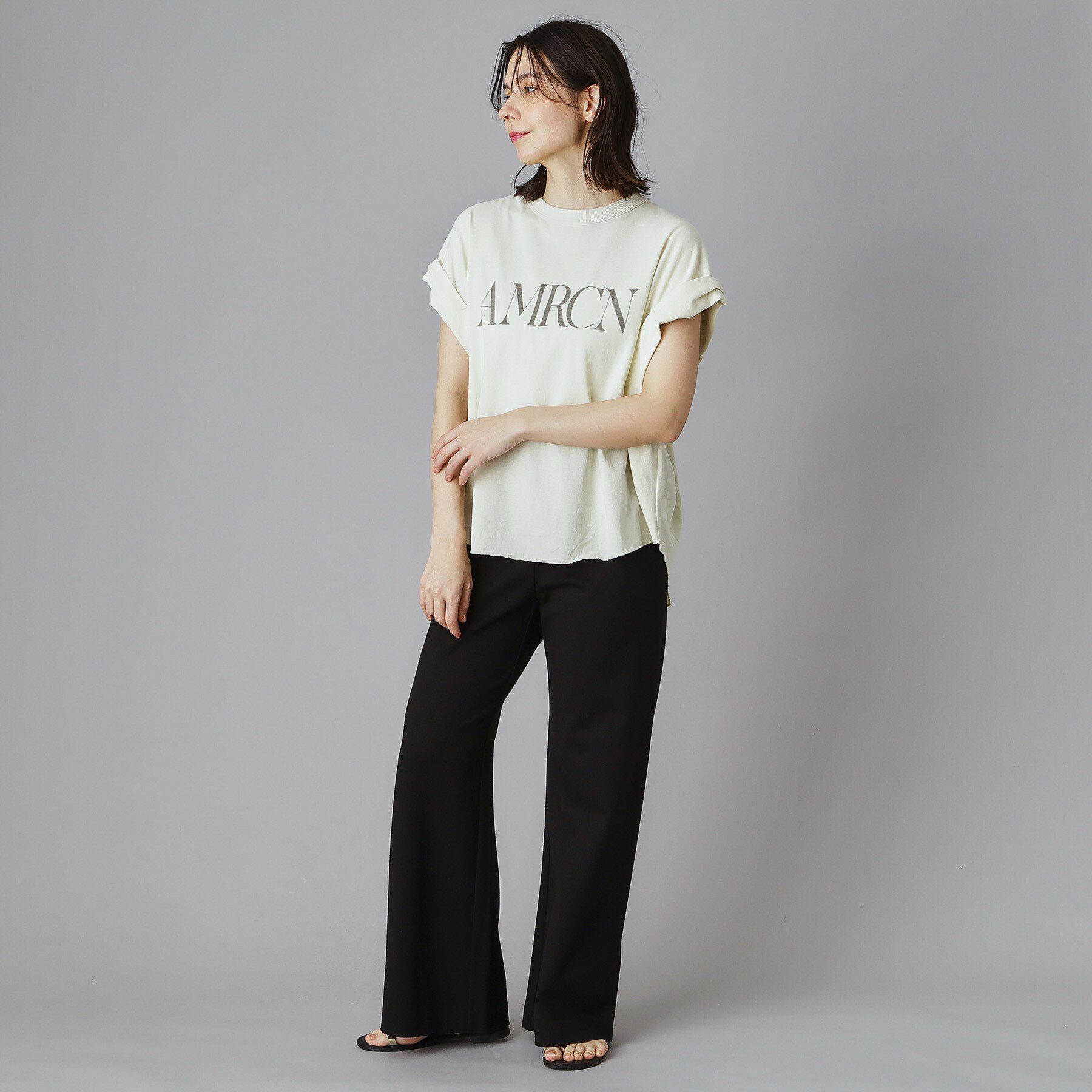 DRESSTERIOR「AMERICANA（アメリカーナ）ロールアップTシャツ」|Tシャツ・カットソー|