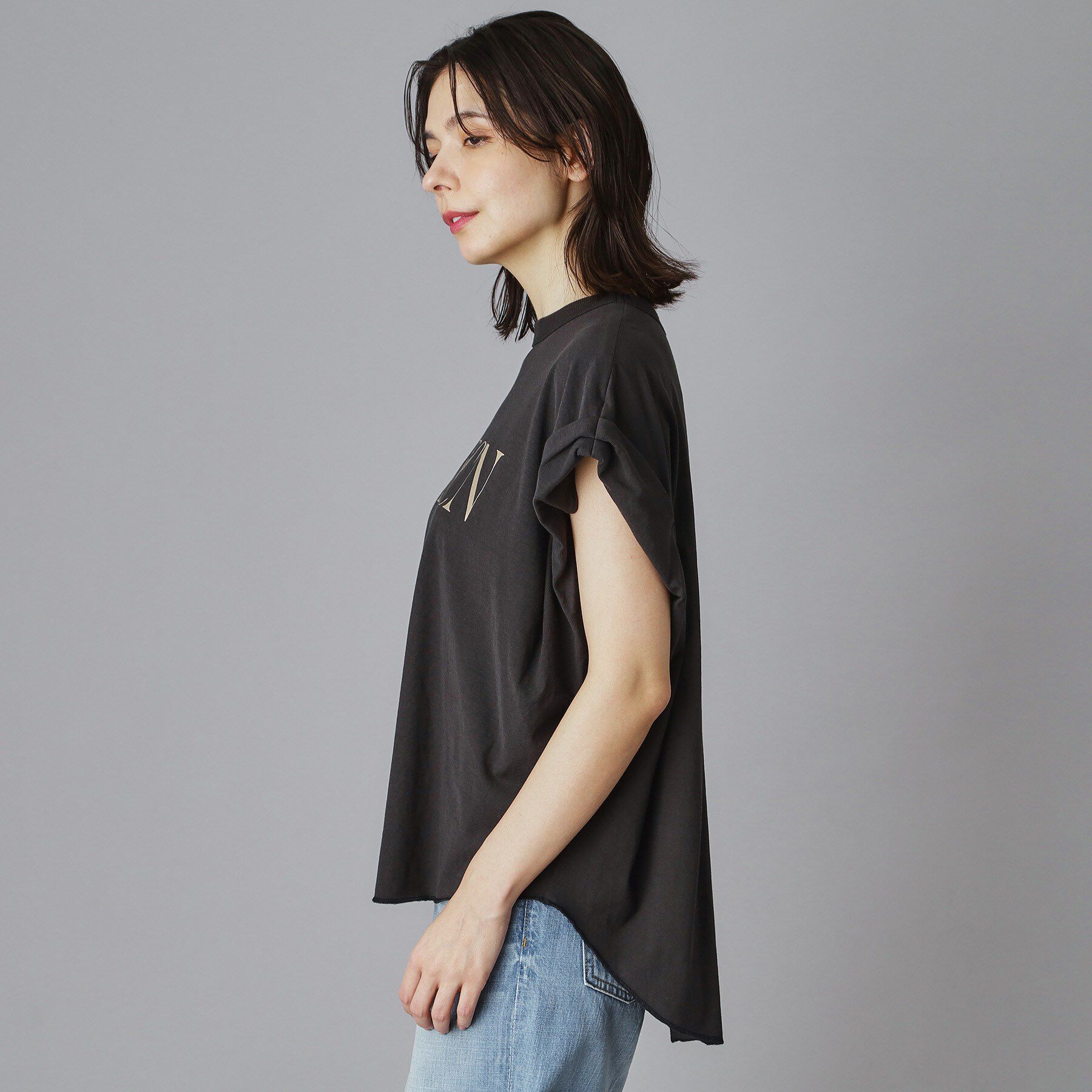 DRESSTERIOR「AMERICANA（アメリカーナ）ロールアップTシャツ」|Tシャツ・カットソー|