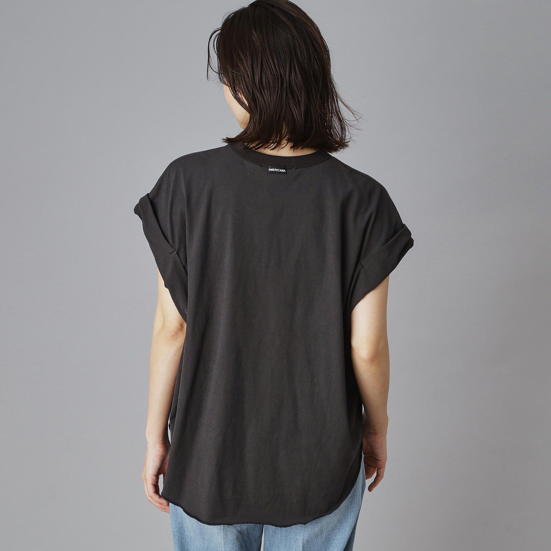 DRESSTERIOR「AMERICANA（アメリカーナ）ロールアップTシャツ」|Tシャツ・カットソー|