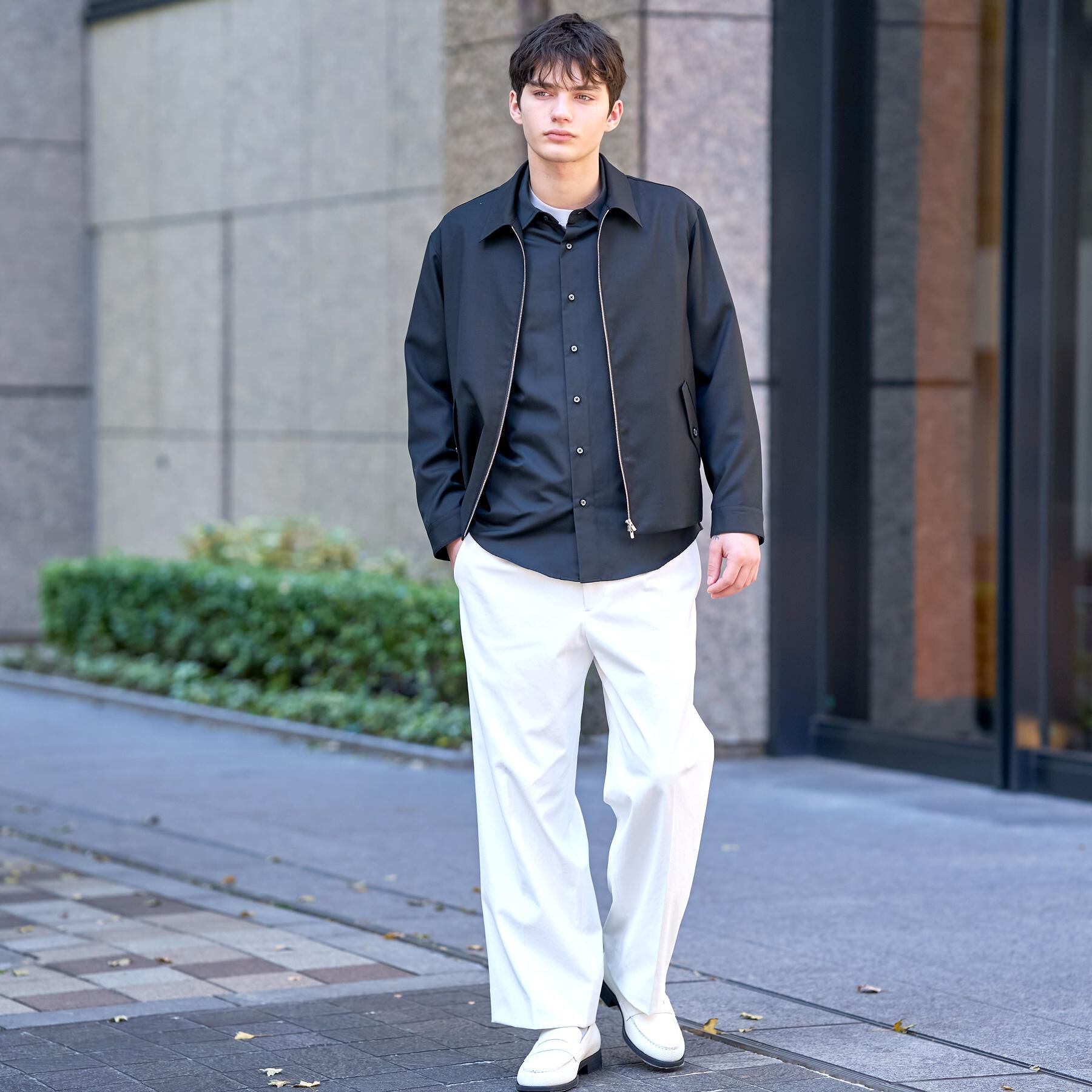 DRESSTERIOR「【ウォッシャブル】ウールハリントン ジャケット」|ブルゾン・スタジャン|