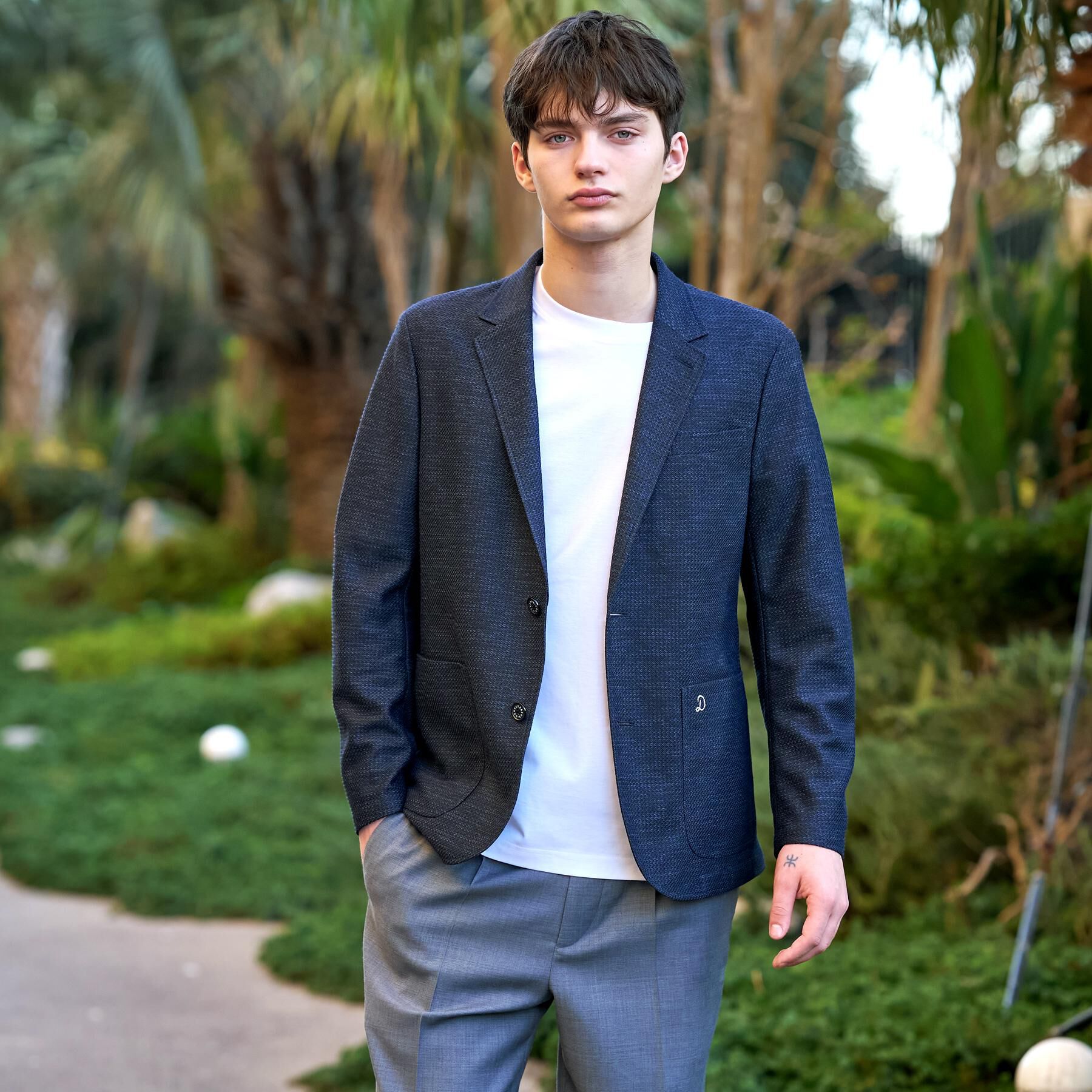 DRESSTERIOR「【Safari5月号掲載/ウォッシャブル】鹿の子 コンフォータブルジャケット」|テーラードジャケット|