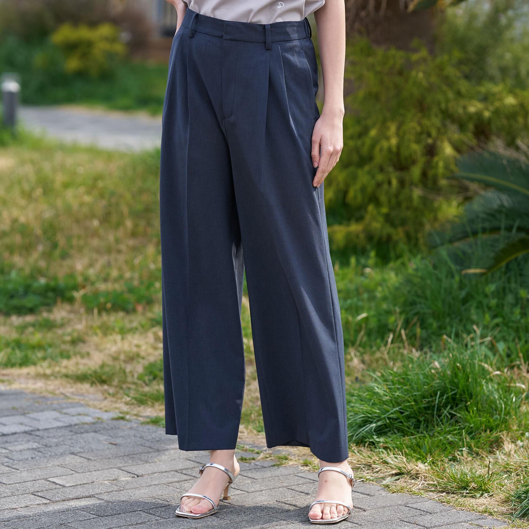 DRESSTERIOR「【otonaMUSE5月号掲載／セットアップ可】ウォッシャブルワイドタックパンツ」|その他|