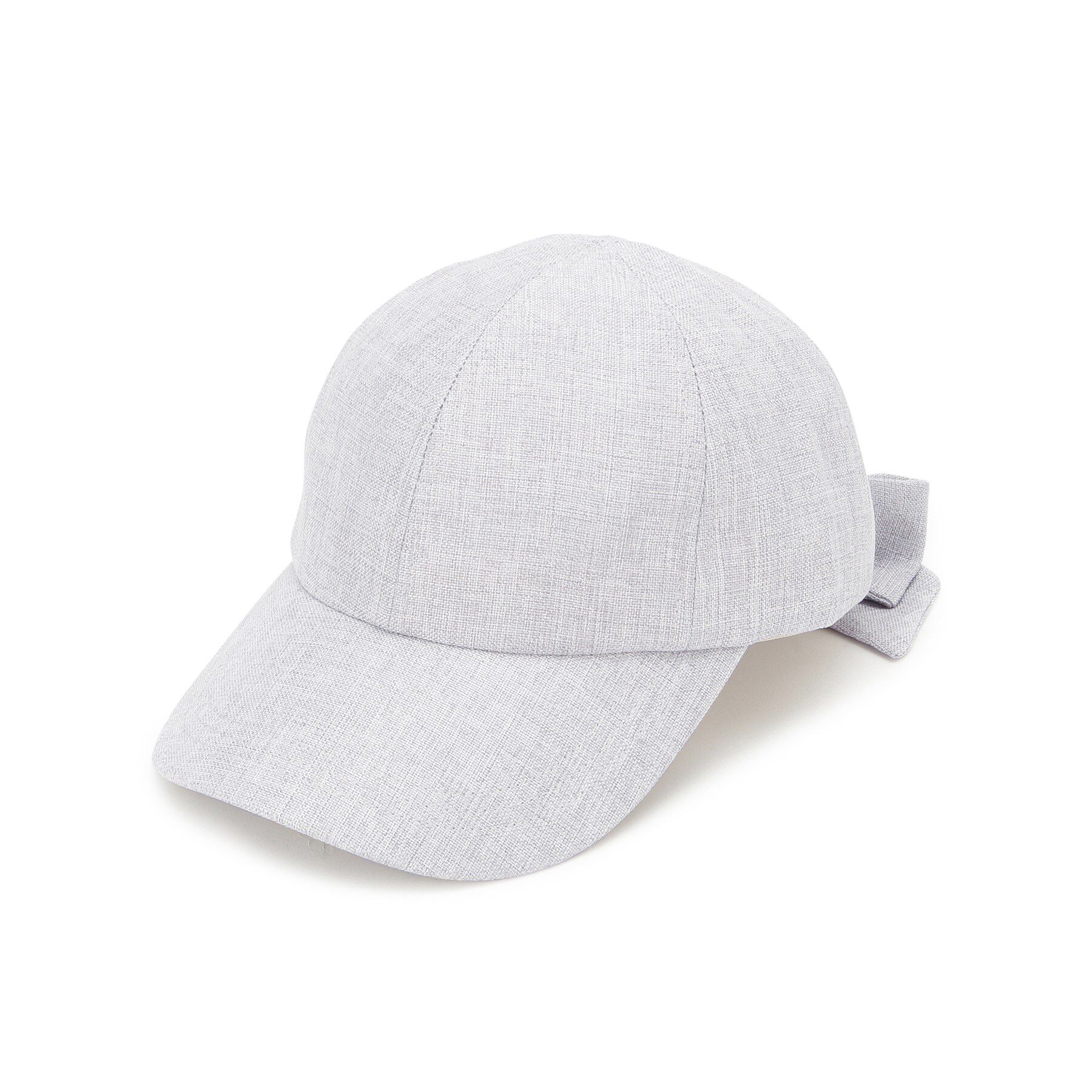 grove「リボンキャップ【UVカット・サイズ調整可能】」|キャップ・キャスケット|グレー(012)