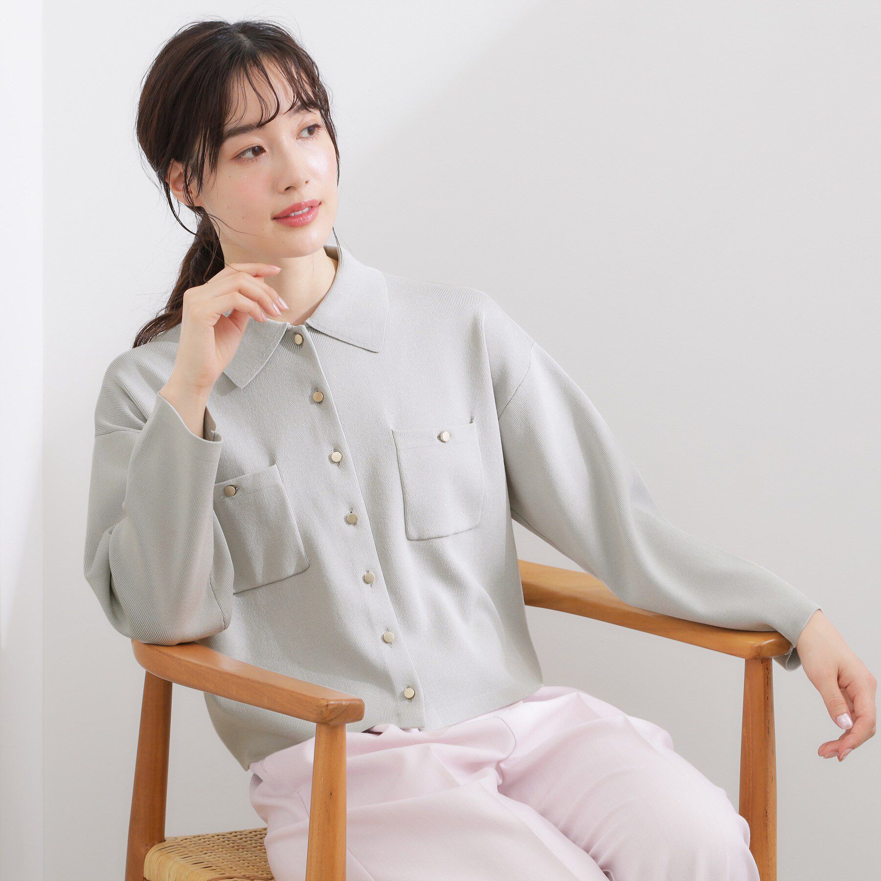 grove「高評価！一枚でも羽織でも、大人のTOPS風カーディガン」|カーディガン|