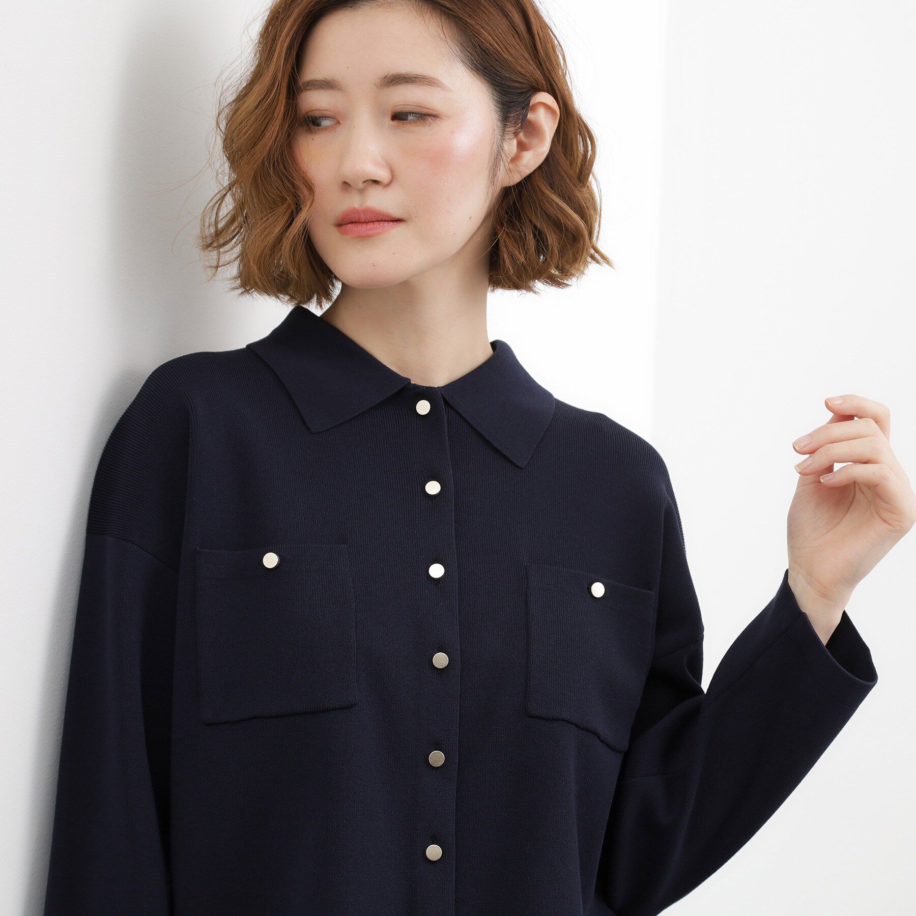 grove「高評価！一枚でも羽織でも、大人のTOPS風カーディガン」|カーディガン|