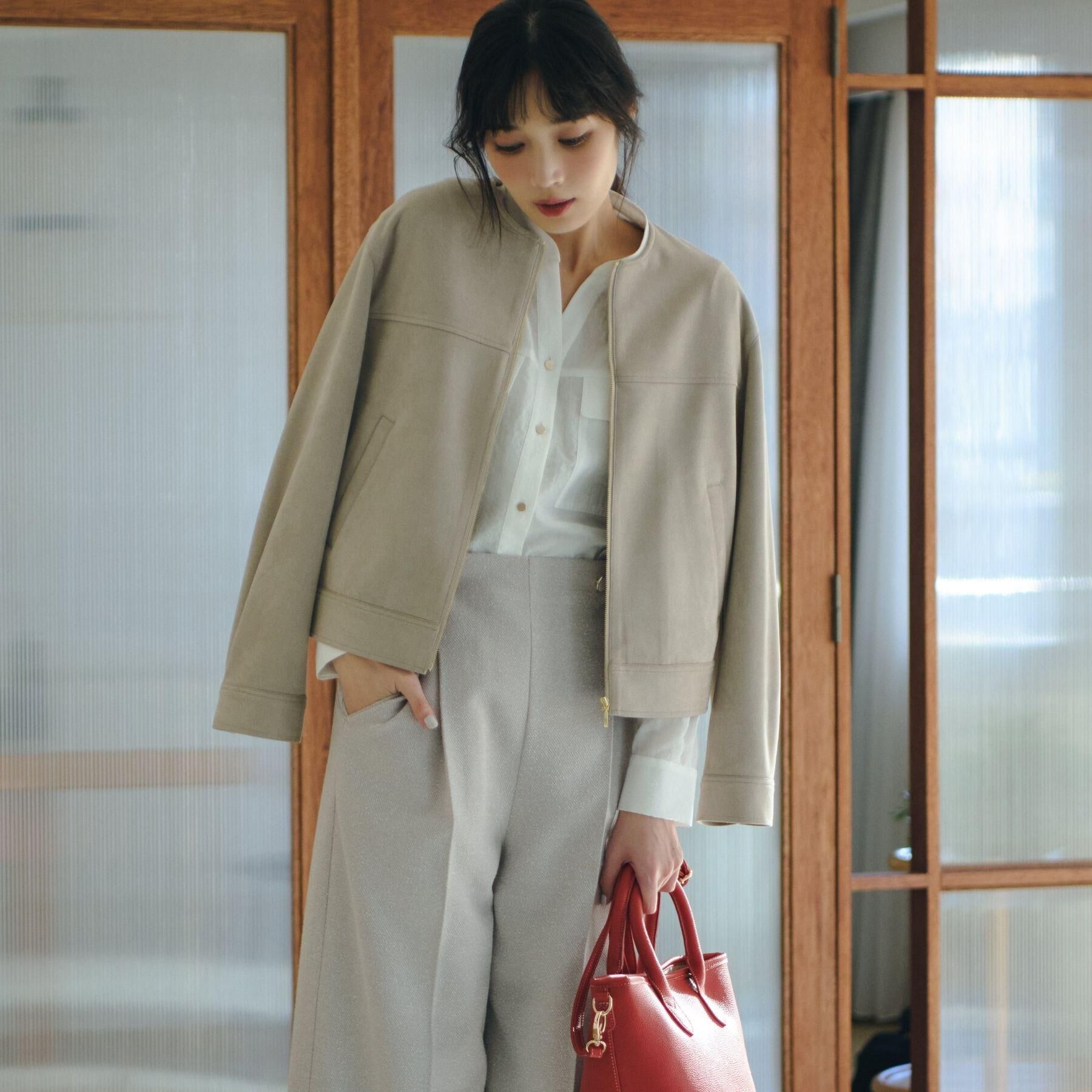 grove「【貴島明日香さん着用】お仕事も普段も。今どきワークシャツブラウス」|シャツ・ブラウス|