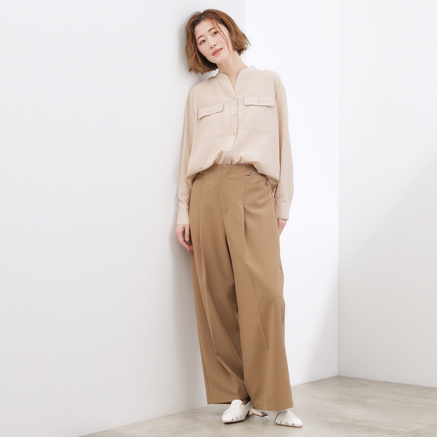 grove「【貴島明日香さん着用】お仕事も普段も。今どきワークシャツブラウス」|シャツ・ブラウス|