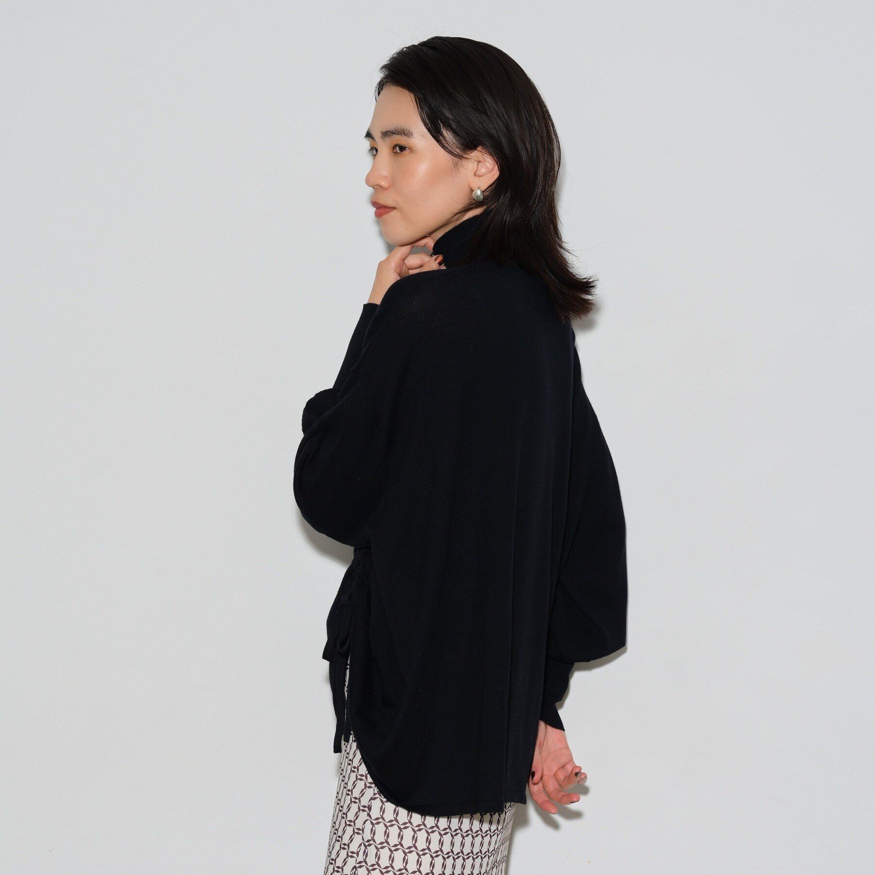 GALLEST「サイドシャーリングハイネックニット」|ニット・セーター|