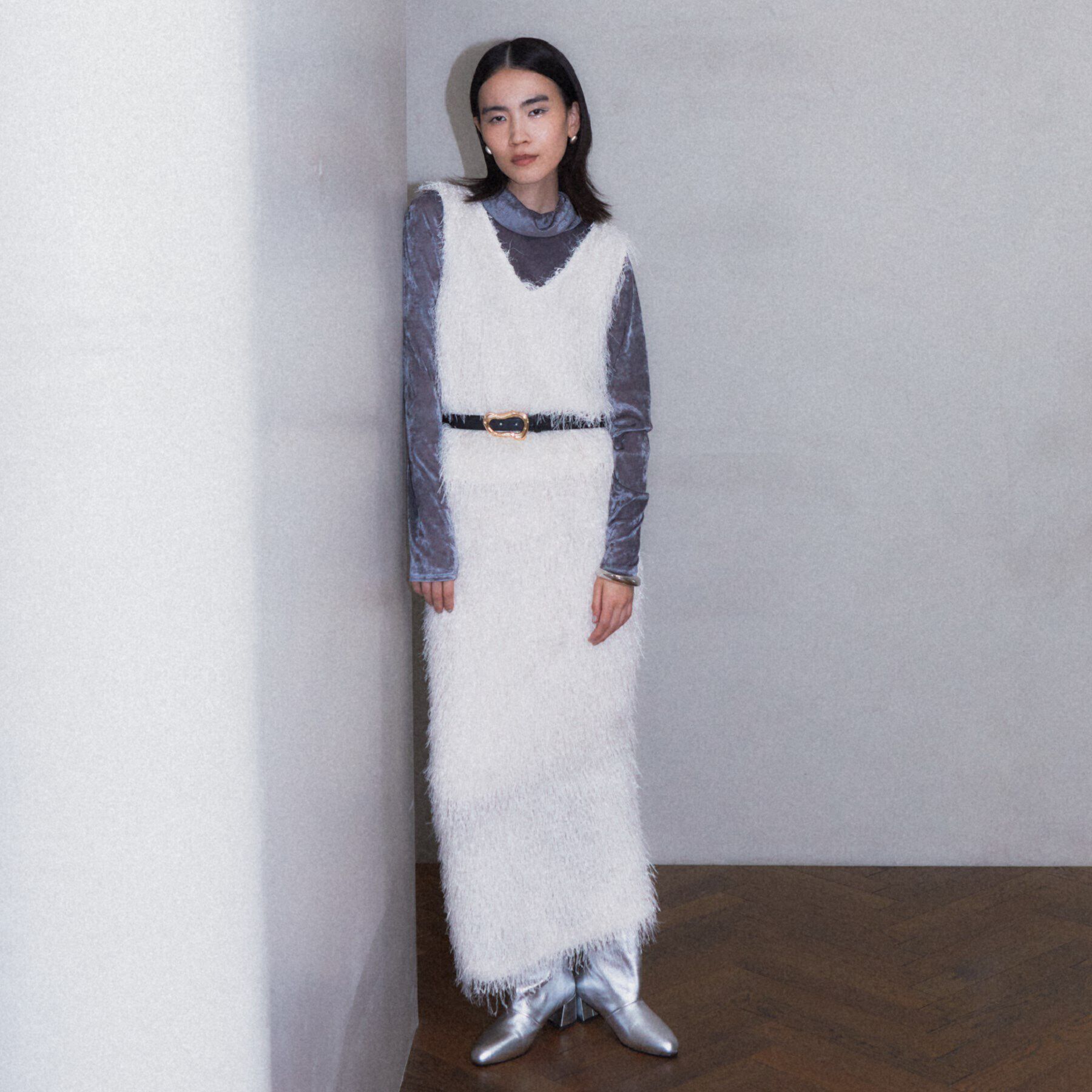 GALLEST「カットシャギータイトスカート」|スカート|