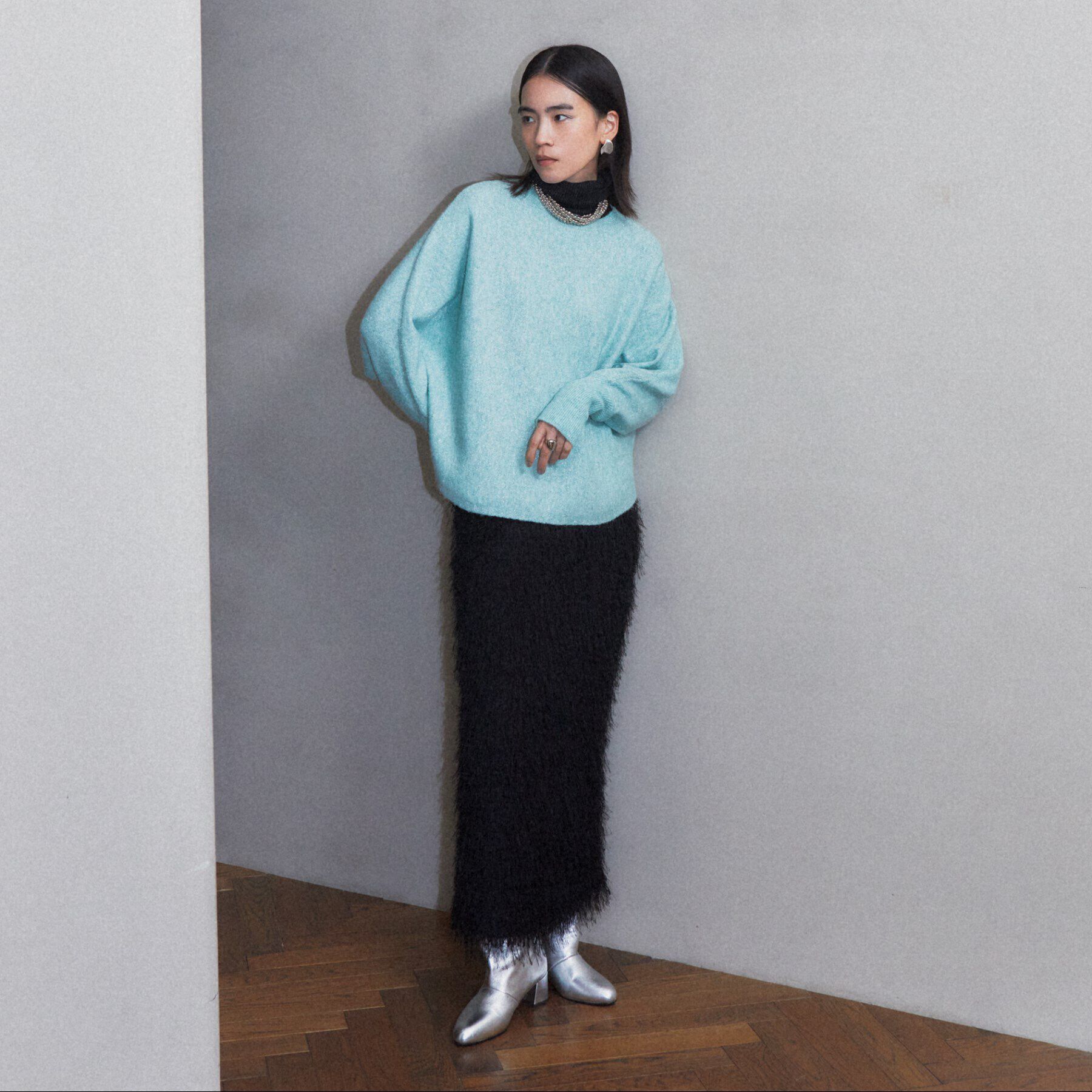 GALLEST「カットシャギータイトスカート」|スカート|