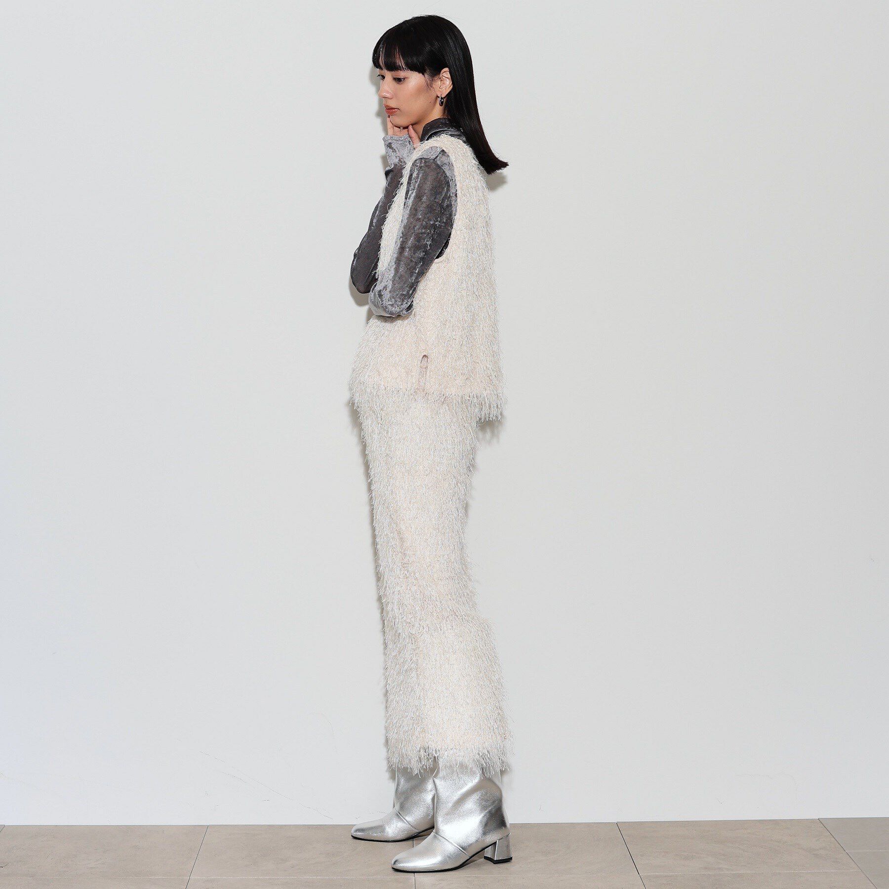 GALLEST「カットシャギータイトスカート」|スカート|