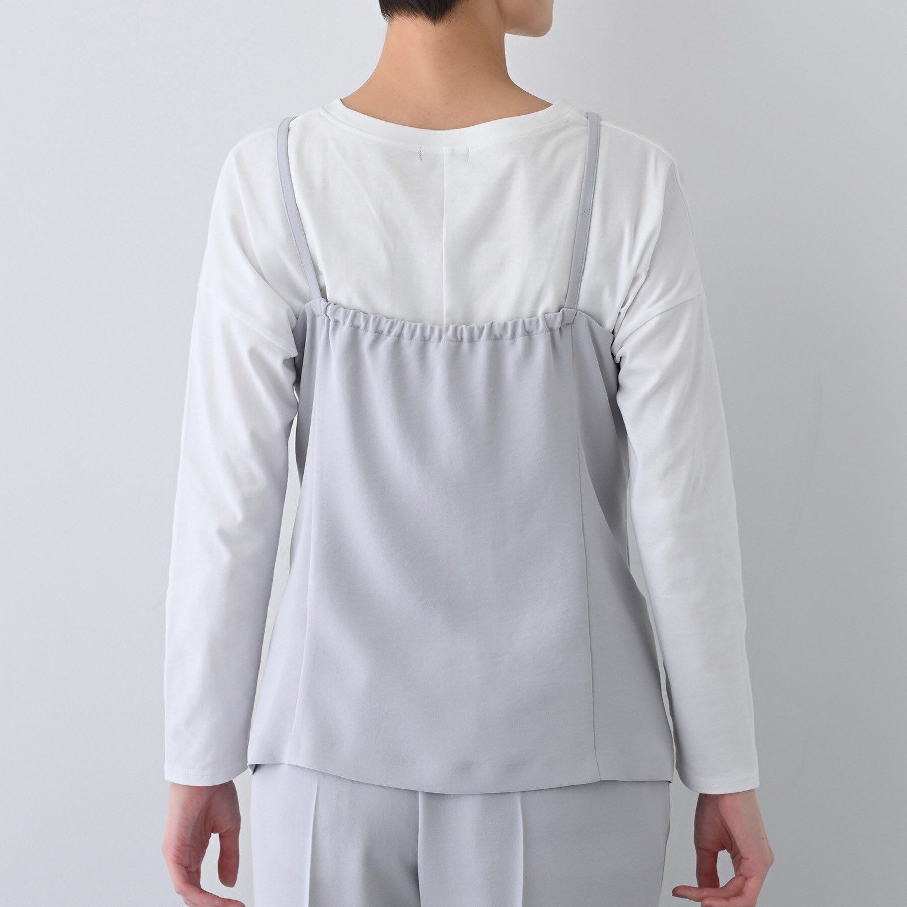 INDIVI「【着る日傘/遮熱/UVケア】ビスチェ風キャミトップス」|キャミソール|