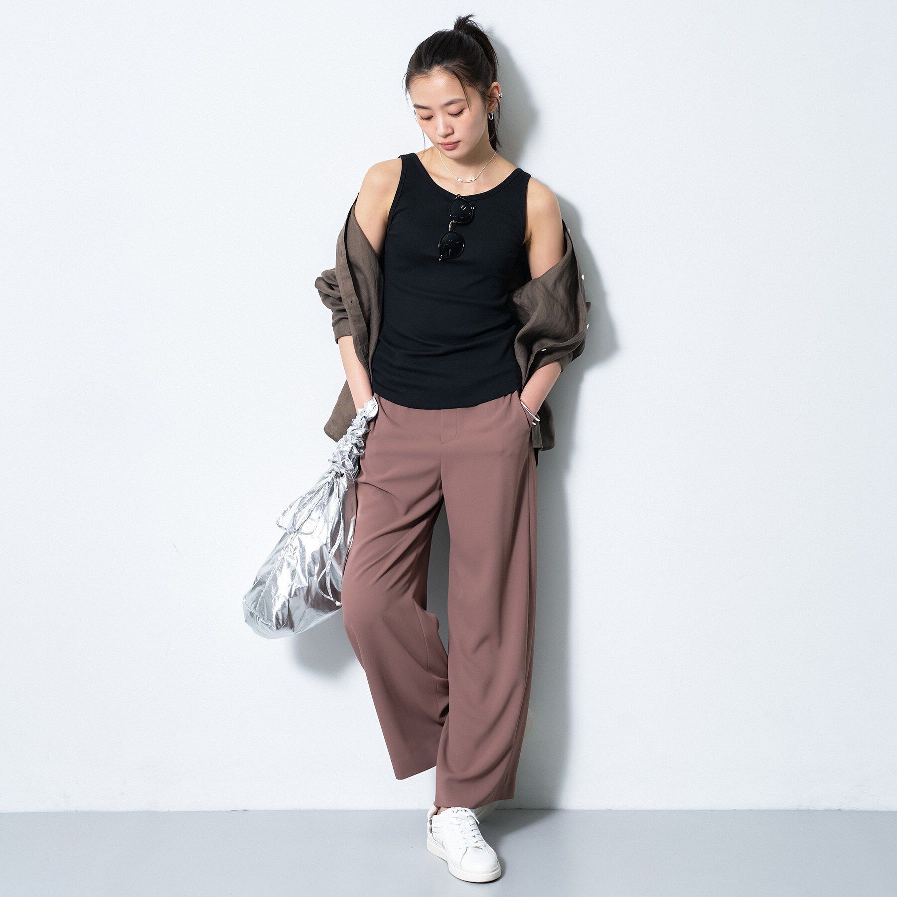 INDIVI「【洗える／前後2WAY】インナータンクトップ」|キャミソール|