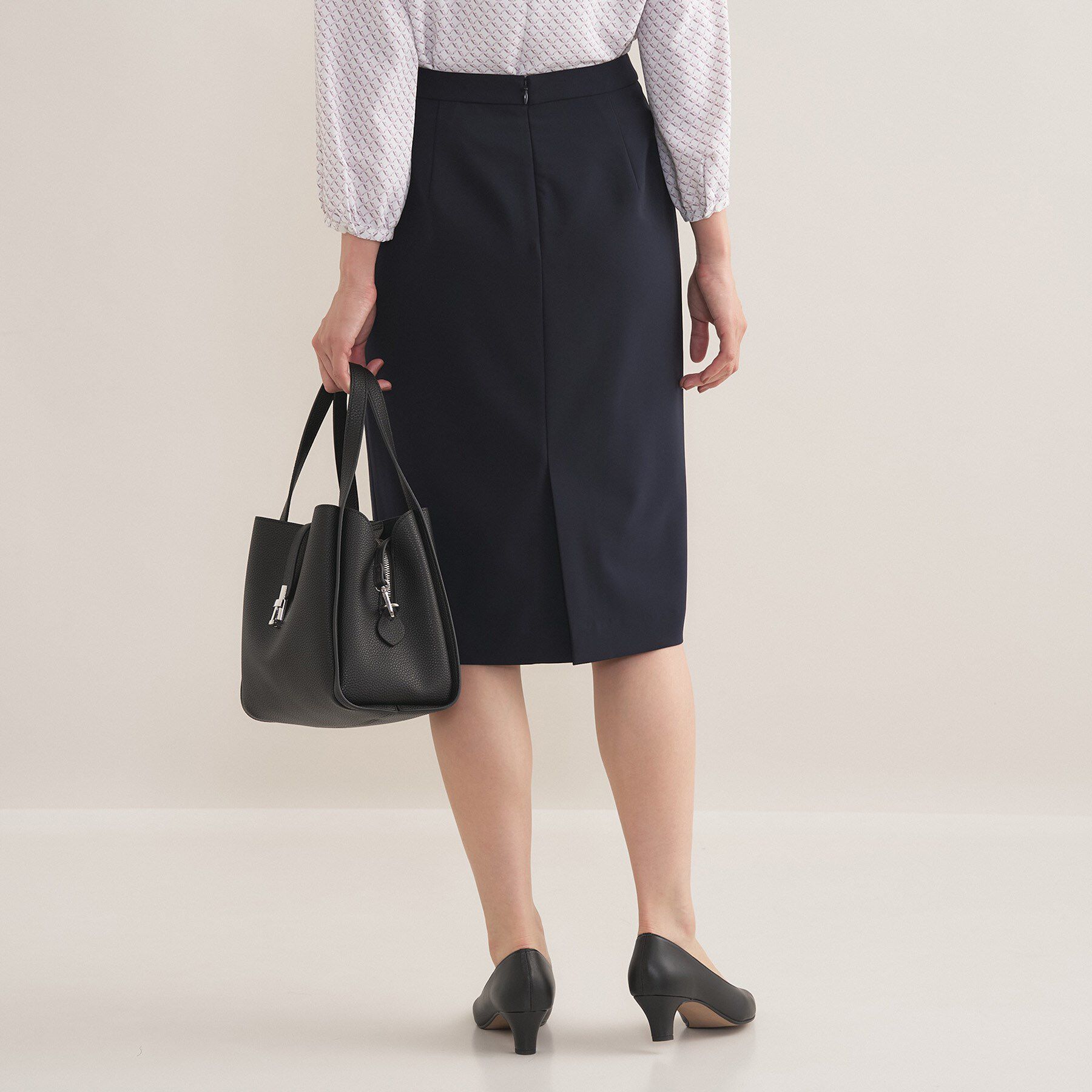 INDIVI「【通勤スーツ／洗える】ストレッチストレートスカート」|スーツ|