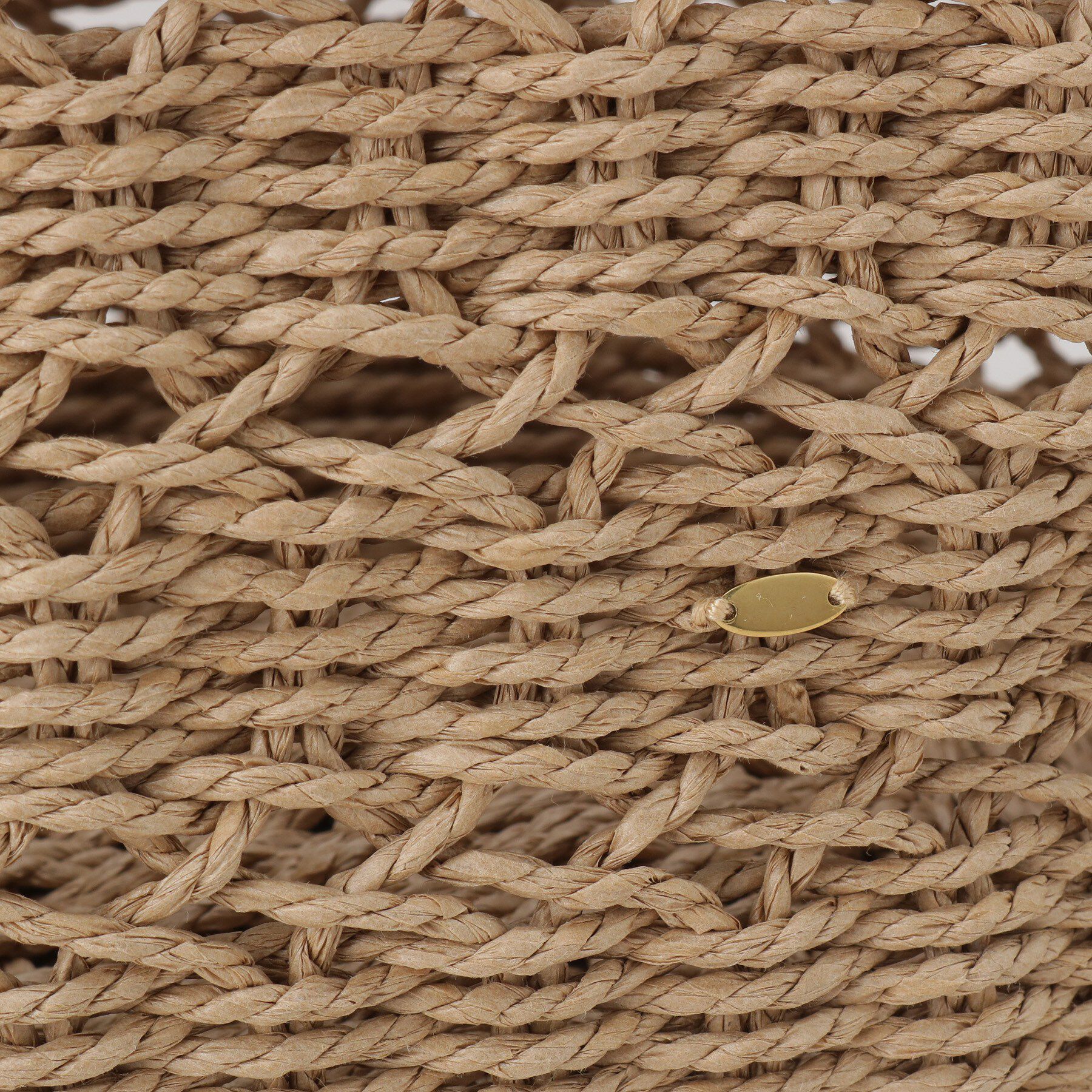 INDIVI「【透かし編み】ペーパーヤーン バスケットバッグ」|トートバッグ|