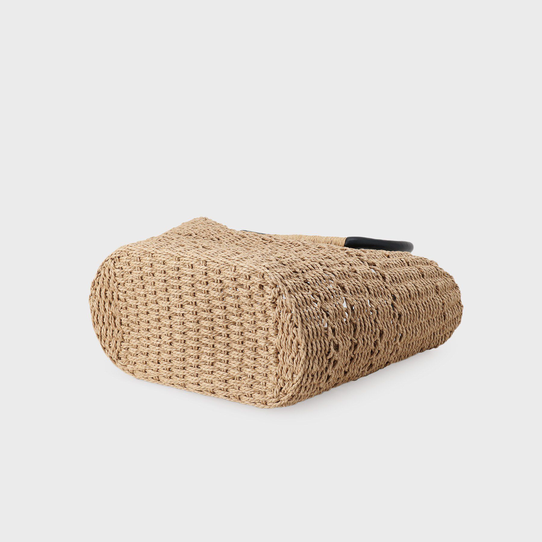 INDIVI「【透かし編み】ペーパーヤーン バスケットバッグ」|トートバッグ|