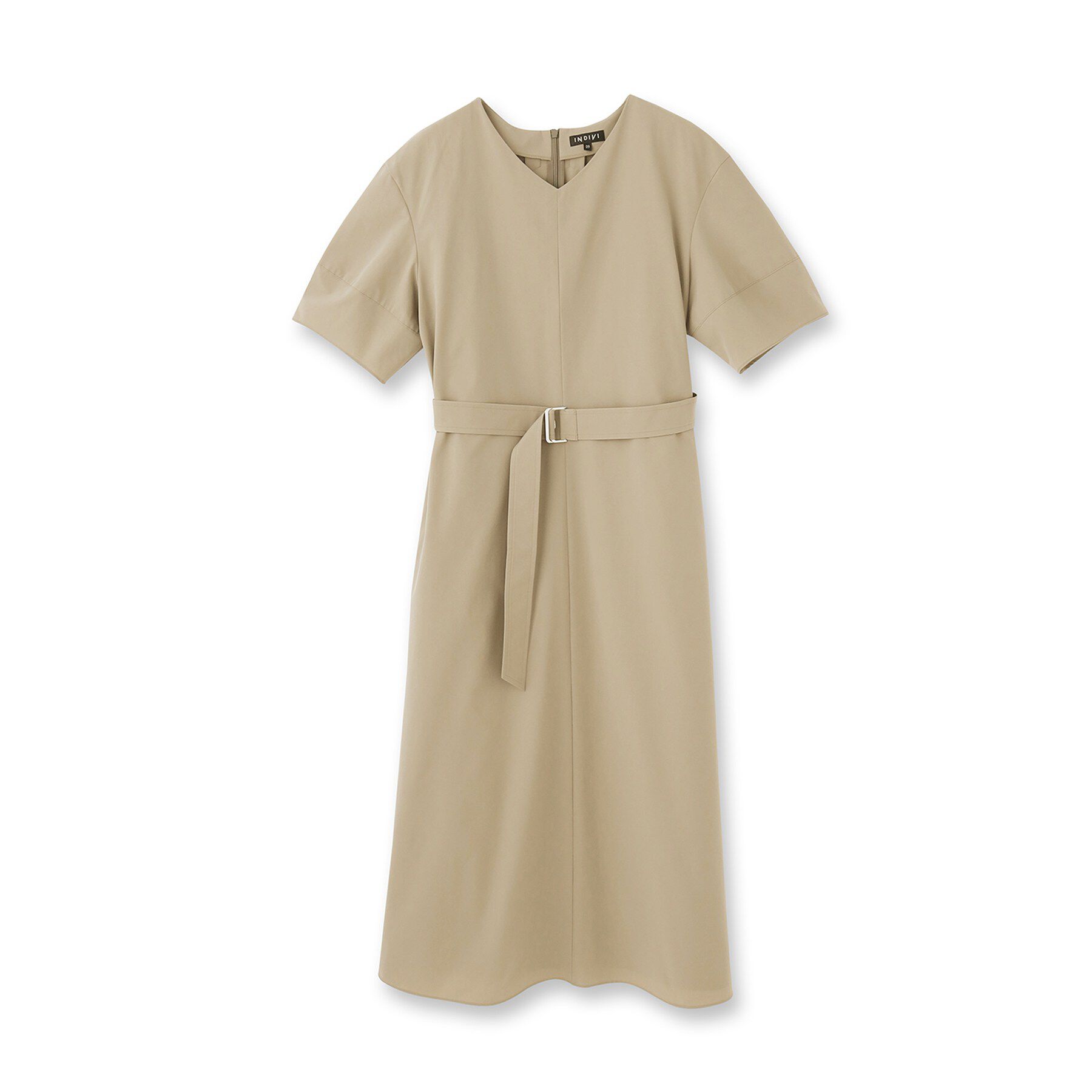 INDIVI「【撥水／UVケア／SETUP可能】軽量ベルト付きAラインワンピース」|ワンピース|