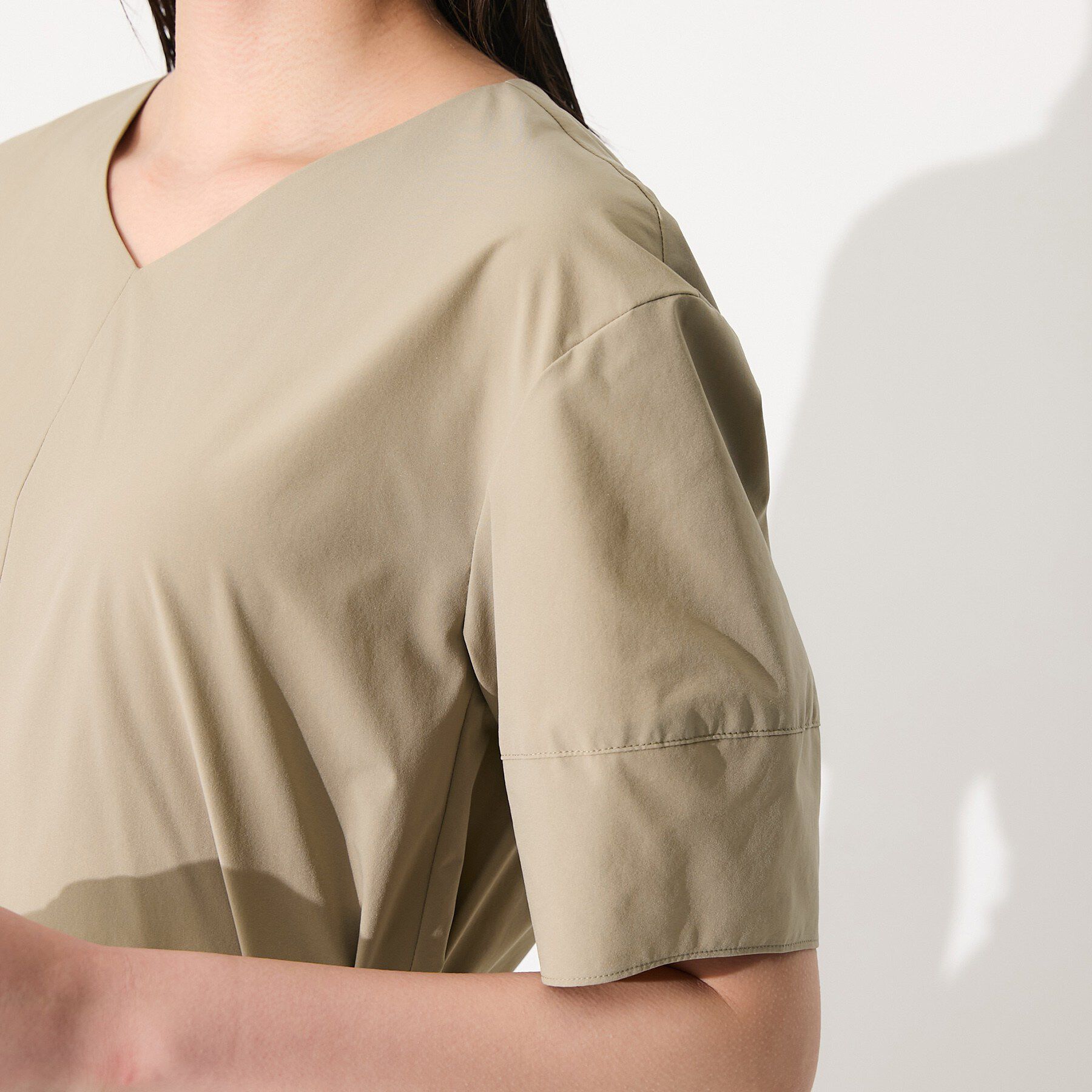 INDIVI「【撥水／UVケア／SETUP可能】軽量ベルト付きAラインワンピース」|ワンピース|