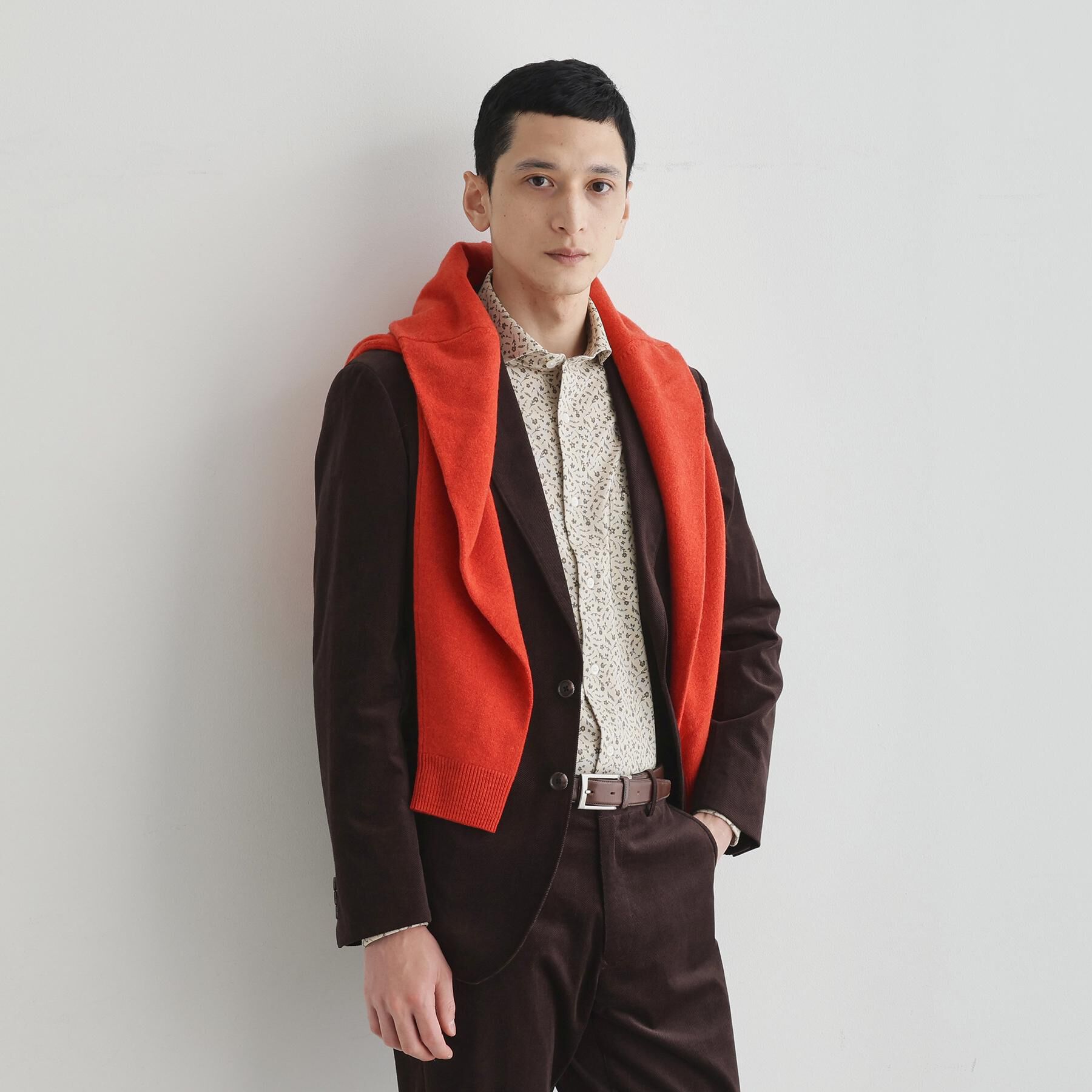 TAKEO KIKUCHI「クールマックス 鹿の子 フラワープリントシャツ」|シャツ・ブラウス|