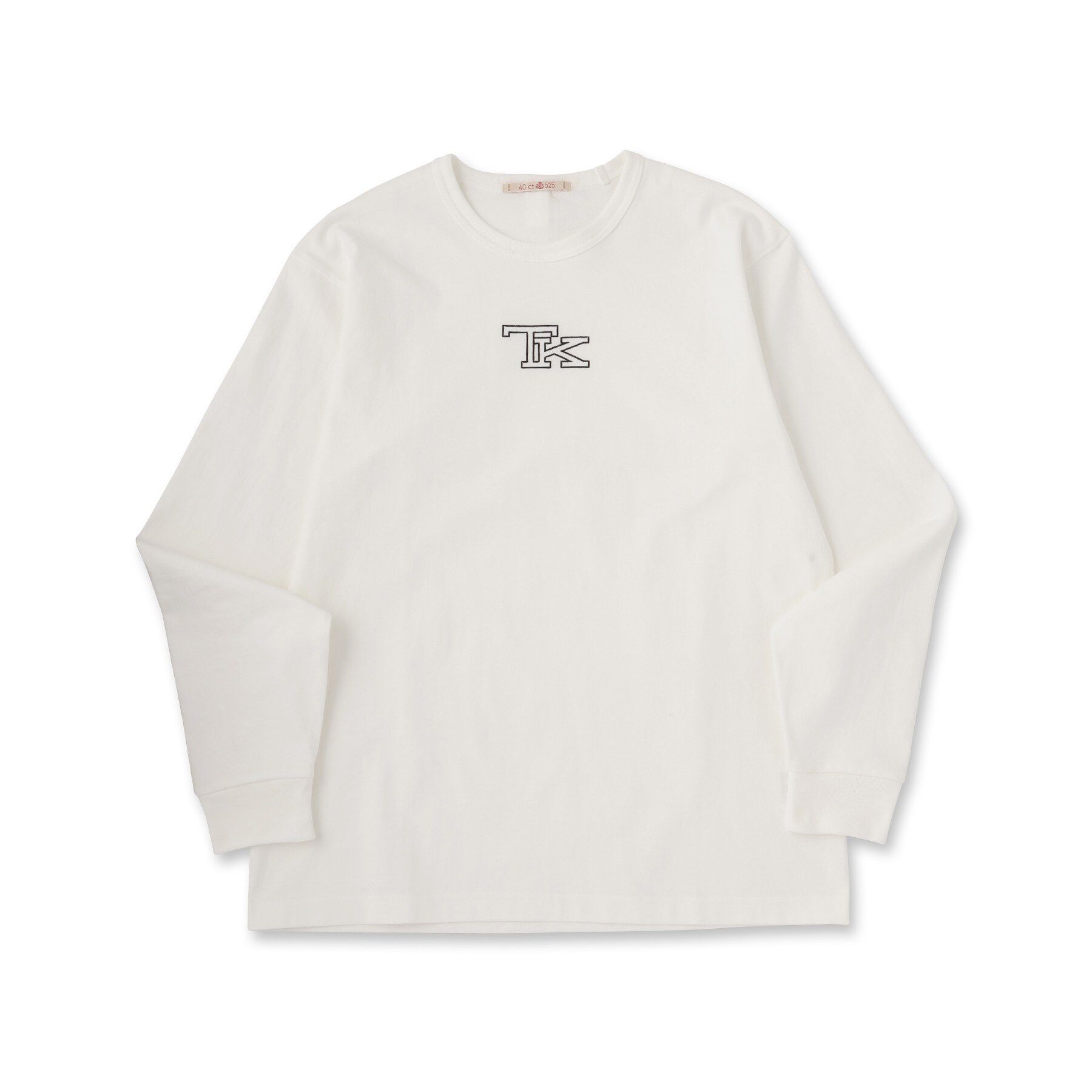 40CARATS&525「TK刺繍長袖丸胴Tシャツ」|Tシャツ・カットソー|