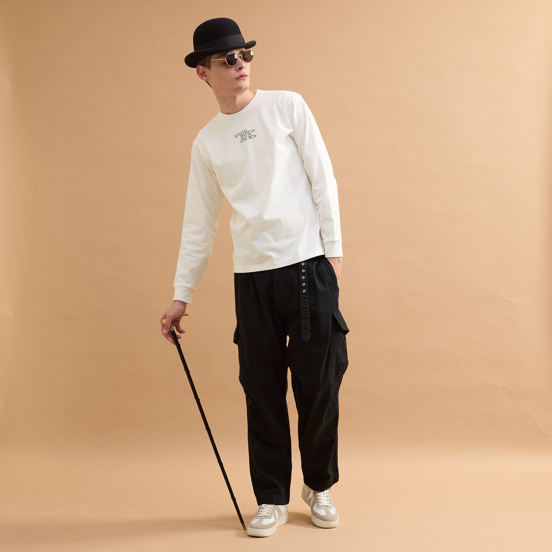 40CARATS&525「TK刺繍長袖丸胴Tシャツ」|Tシャツ・カットソー|