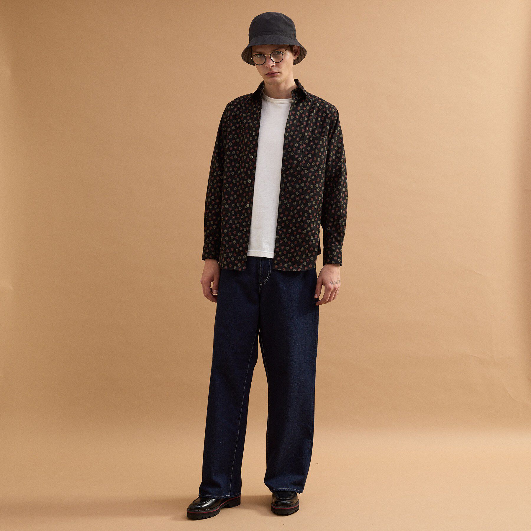 40CARATS&525「小紋プリントシャツ」|シャツ・ブラウス|