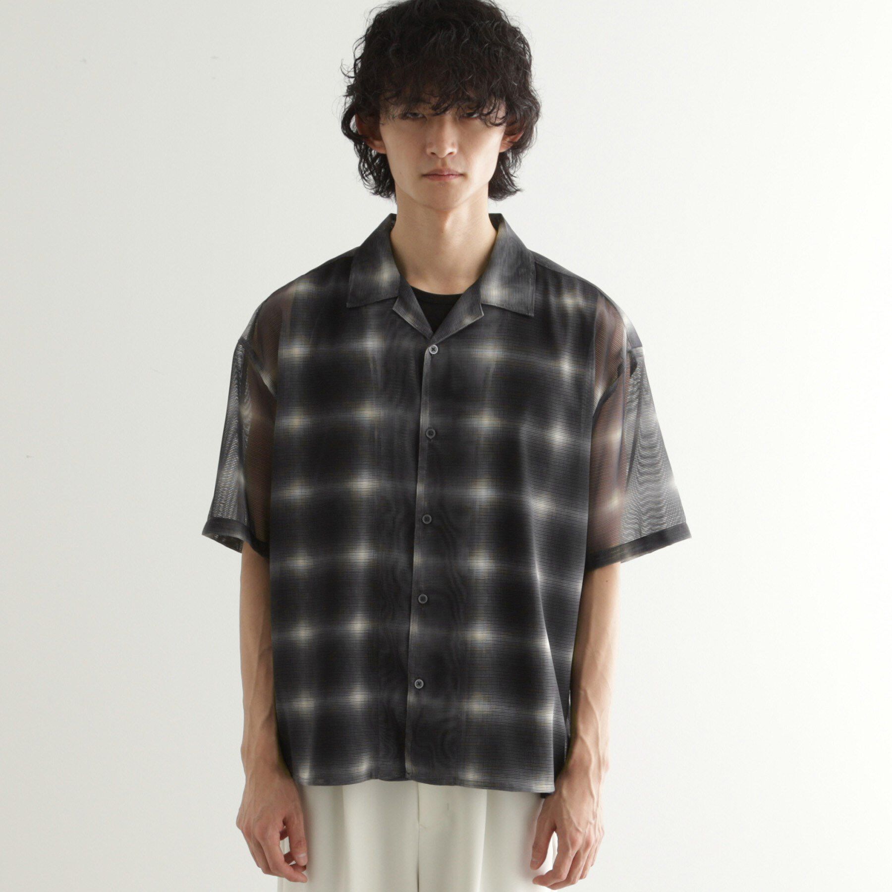 tk.TAKEO KIKUCHI「メッシュオンブレーチェックシャツ」|シャツ・ブラウス|