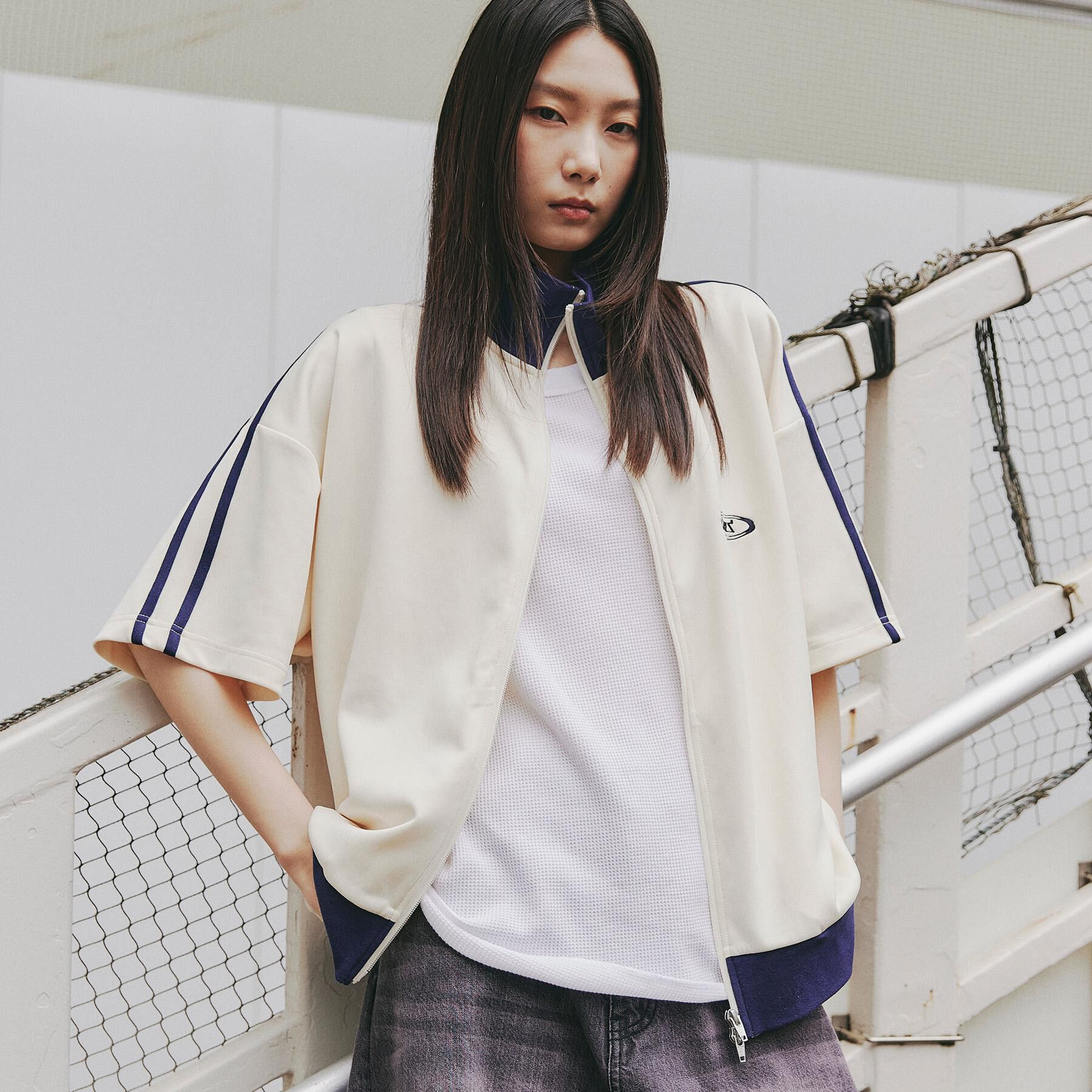 tk.TAKEO KIKUCHI「トラックジャージジャケット」|Tシャツ・カットソー|