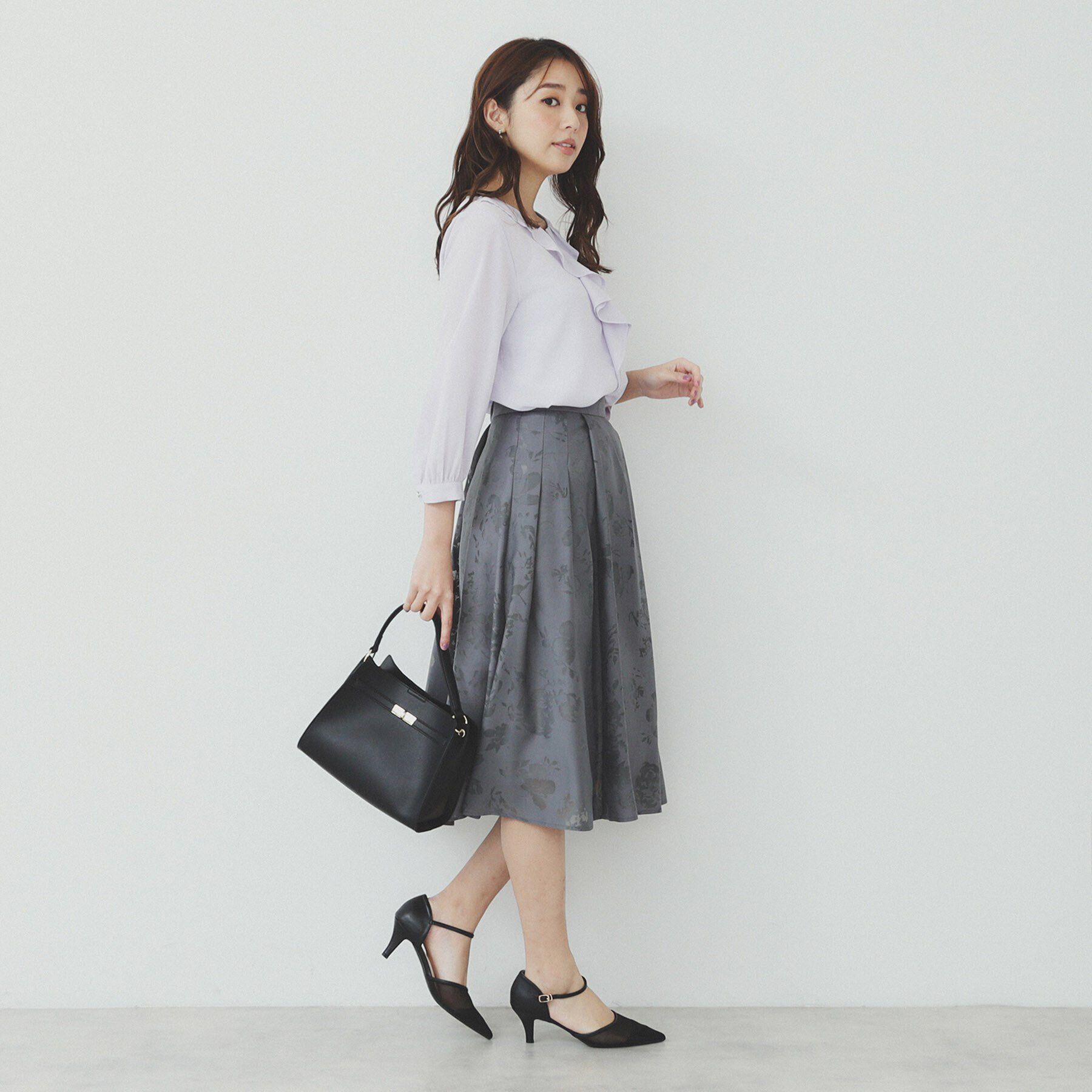 index「フリルバーデザインブラウス【洗濯機洗い可/イージーアイロン/防シワ】」|シャツ・ブラウス|