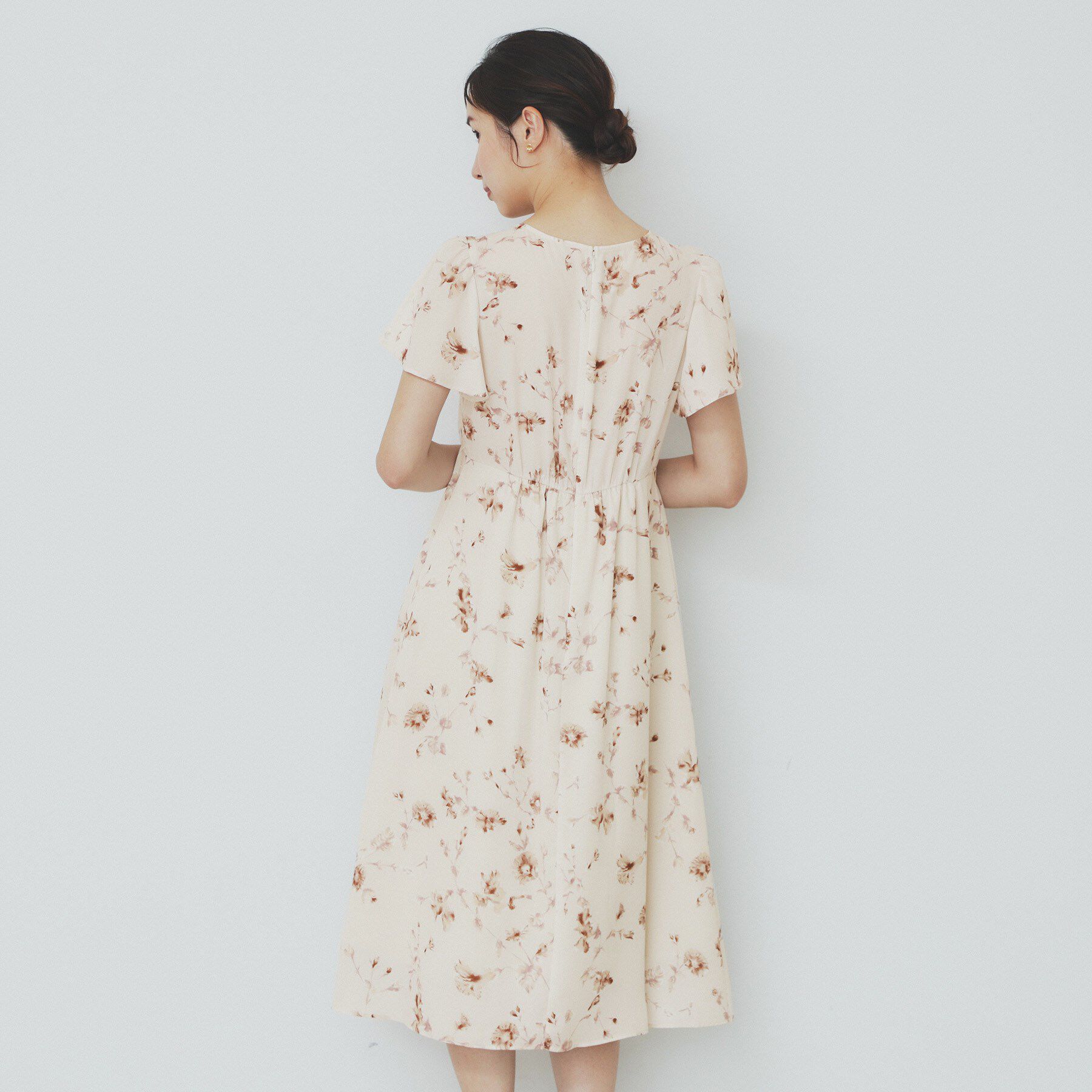 index「カシュクールフラワーワンピース【洗濯機洗い可】」|ワンピース|