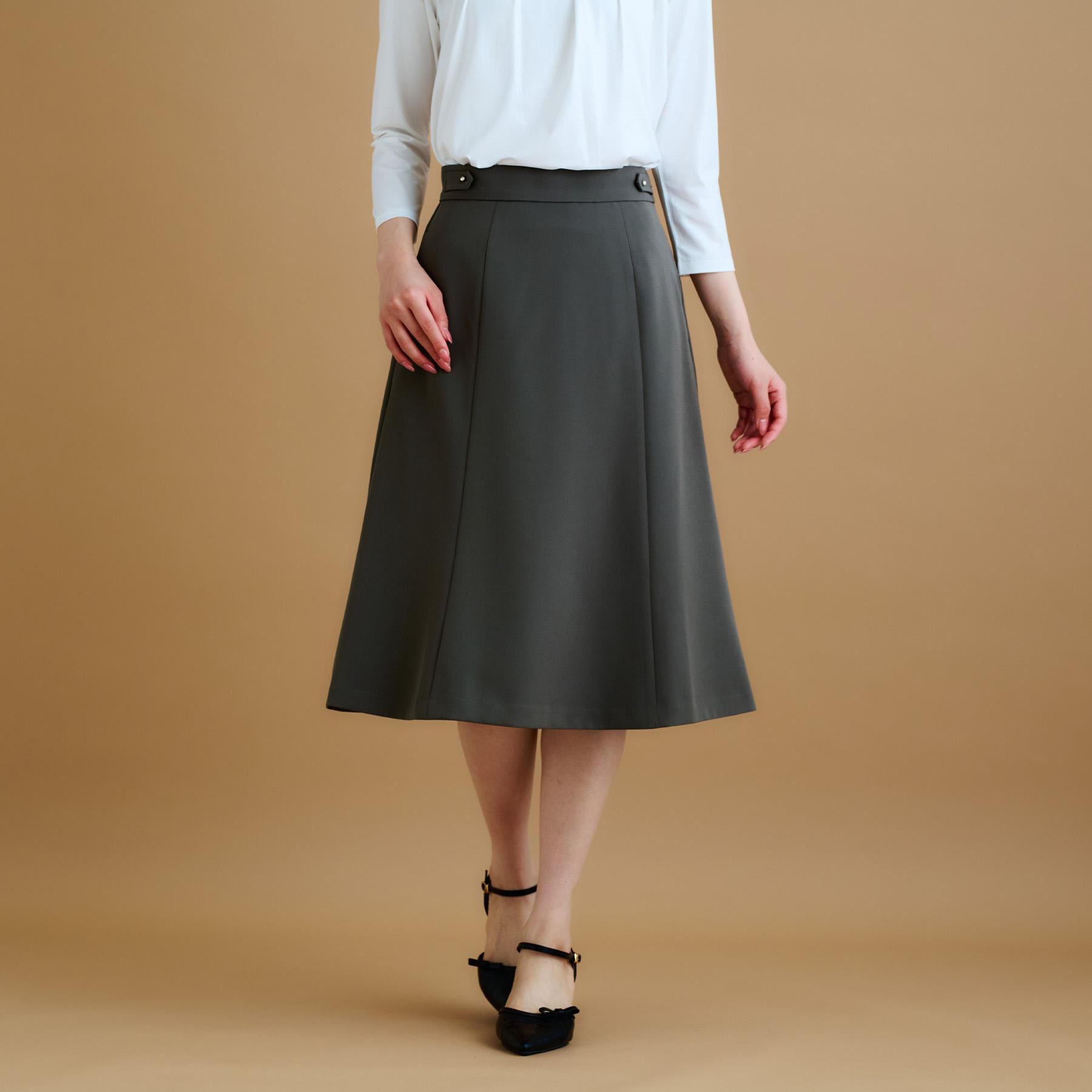 index「ストレッチフレアスカート/セットアップ対応【洗濯機洗い可/イージーアイロン/防シワ】」|スカート|