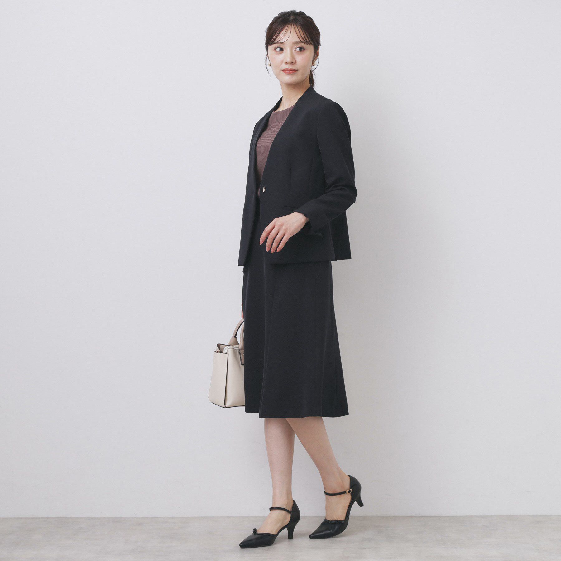 index「ストレッチフレアスカート/セットアップ対応【洗濯機洗い可/イージーアイロン/防シワ】」|スカート|