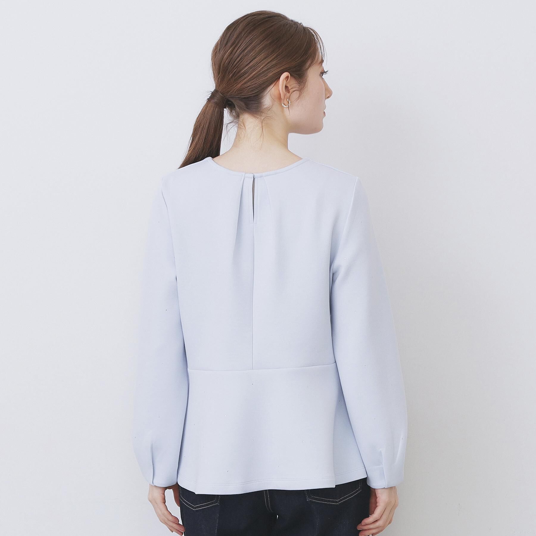 index「ジルコンペプラムトップス【洗濯機OK】」|Tシャツ・カットソー|