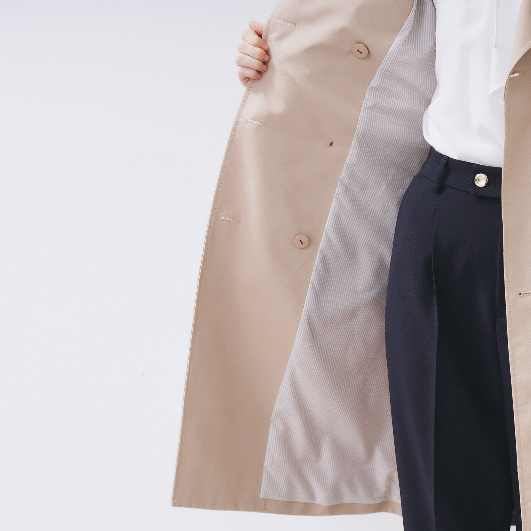 index「撥水トレンチコート【洗濯機OK/花粉対応】《XS～3L》」|トレンチコート|