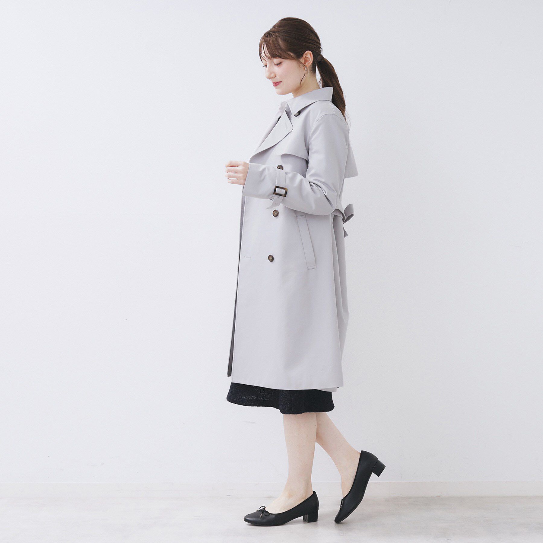 index「撥水トレンチコート【洗濯機OK/花粉対応】《XS～3L》」|トレンチコート|