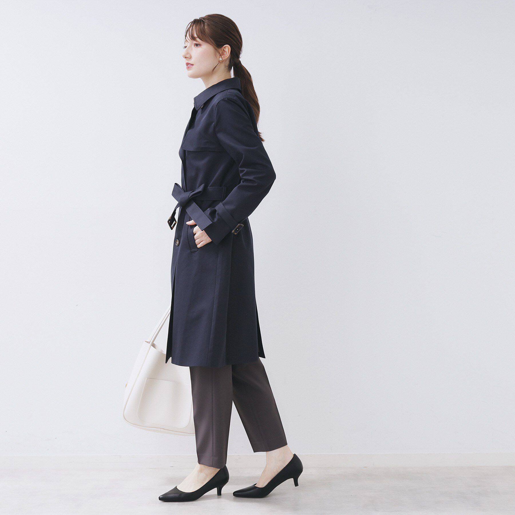 index「撥水トレンチコート【洗濯機OK/花粉対応】《XS～3L》」|トレンチコート|