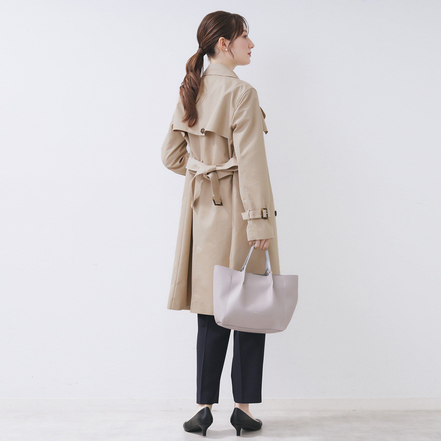 index「撥水トレンチコート【洗濯機OK/花粉対応】《XS～3L》」|トレンチコート|