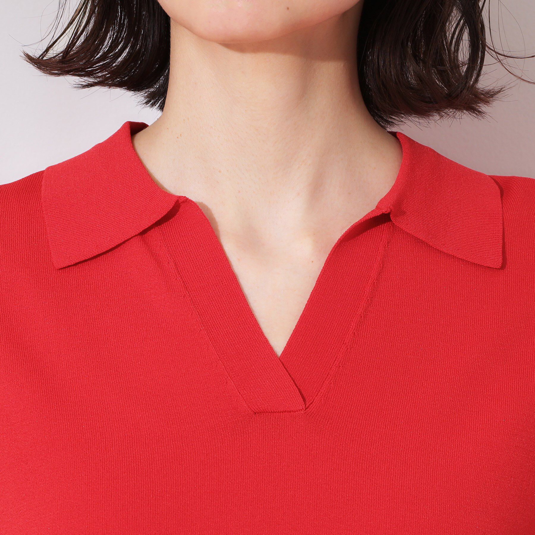 OPAQUE.CLIP「スキッパーニット【UV/接触冷感/抗ピル/洗濯機洗い可】」|ニット・セーター|