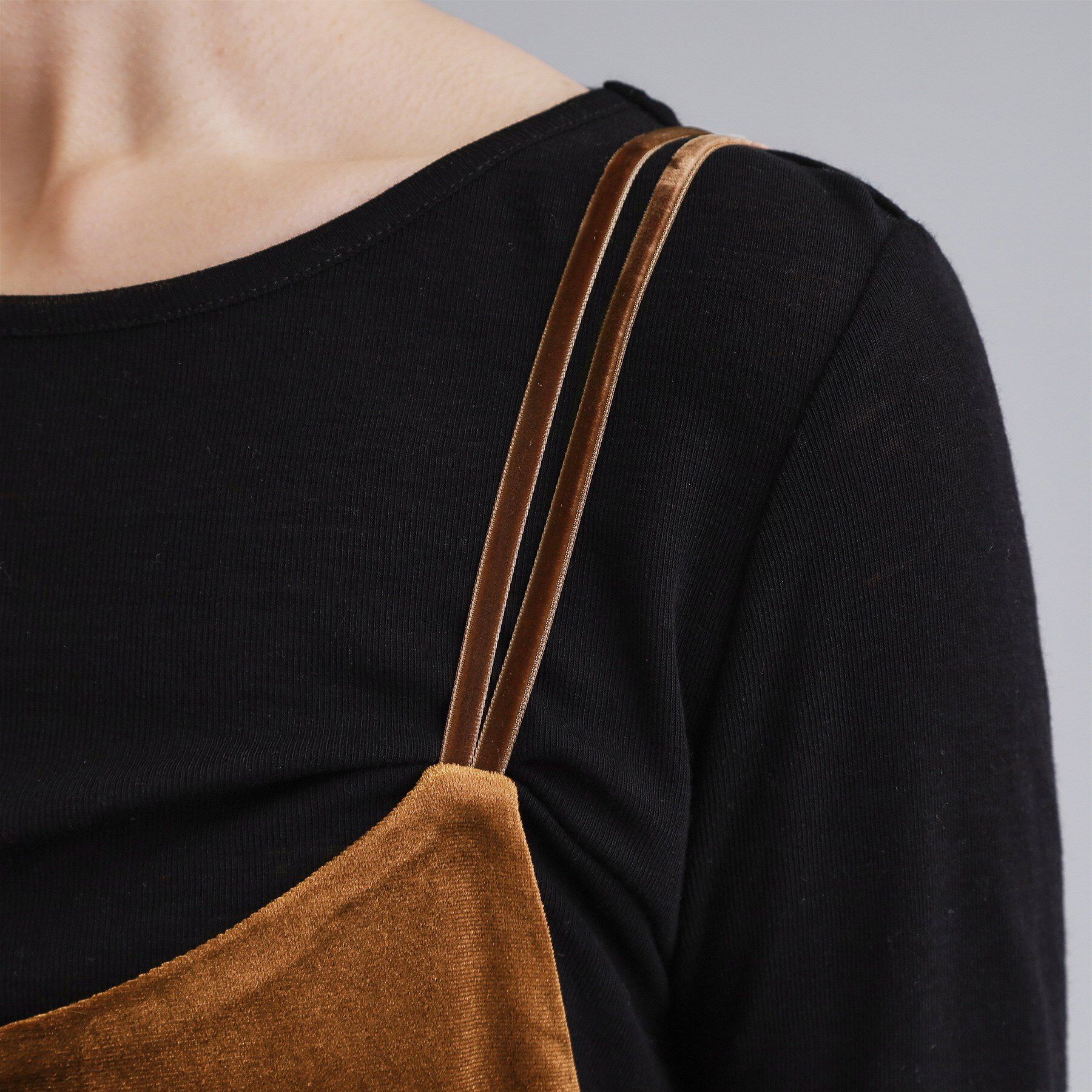 OPAQUE.CLIP「【es】ベロアサロペット【洗濯機OK】」|オールインワン|