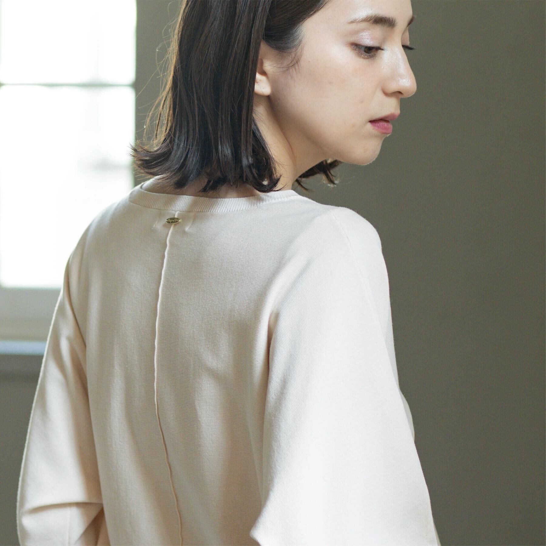 OPAQUE.CLIP「リラクシードルマンスリーブニット【洗濯機OK/抗ピル】」|ニット・セーター|