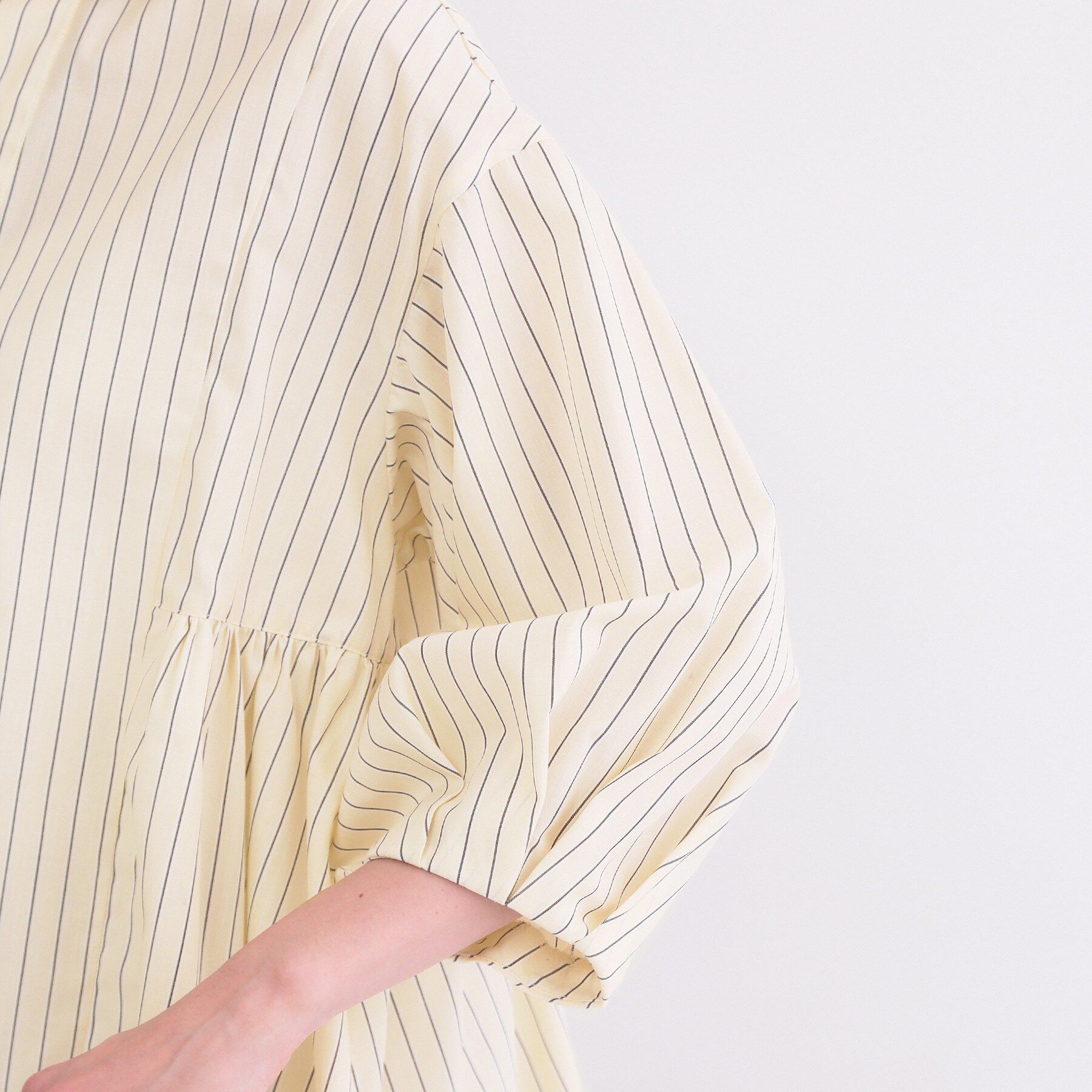 OPAQUE.CLIP「スキッパーペプラムブラウス【洗濯機OK】」|シャツ・ブラウス|