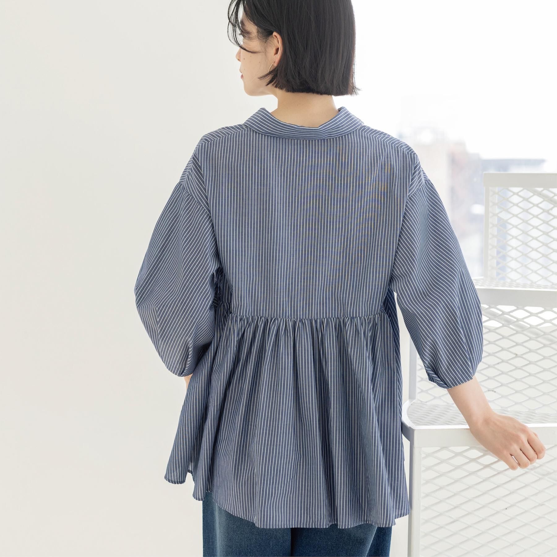 OPAQUE.CLIP「スキッパーペプラムブラウス【洗濯機OK】」|シャツ・ブラウス|