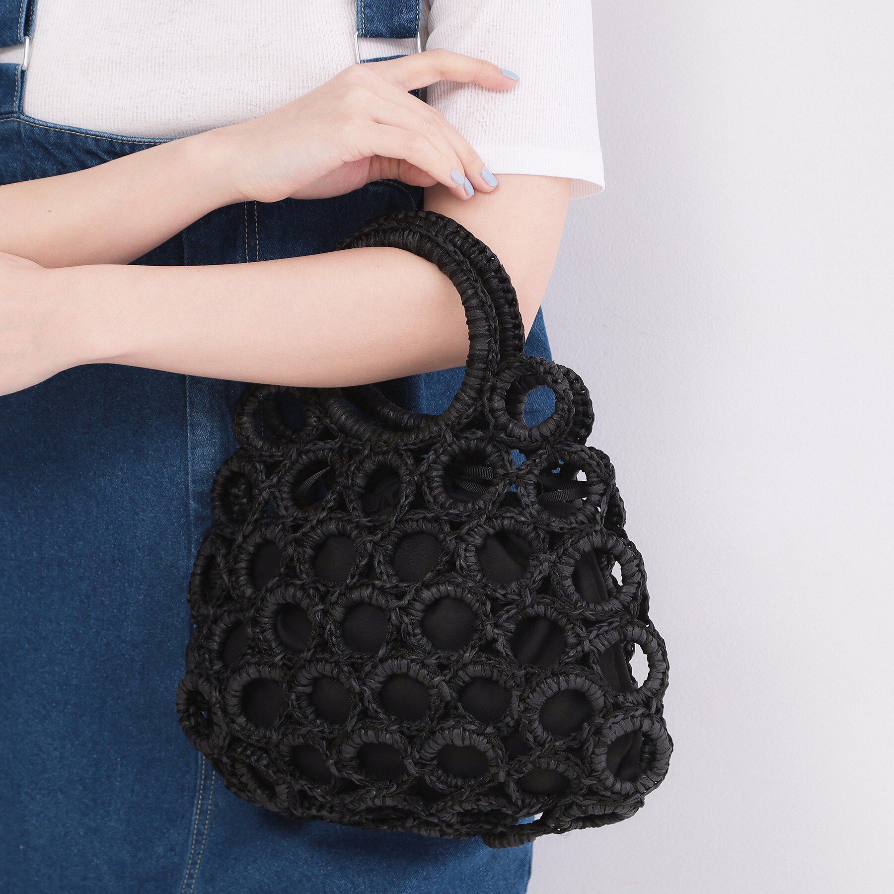 OPAQUE.CLIP「くるくるリング雑材BAG」|ハンドバッグ|