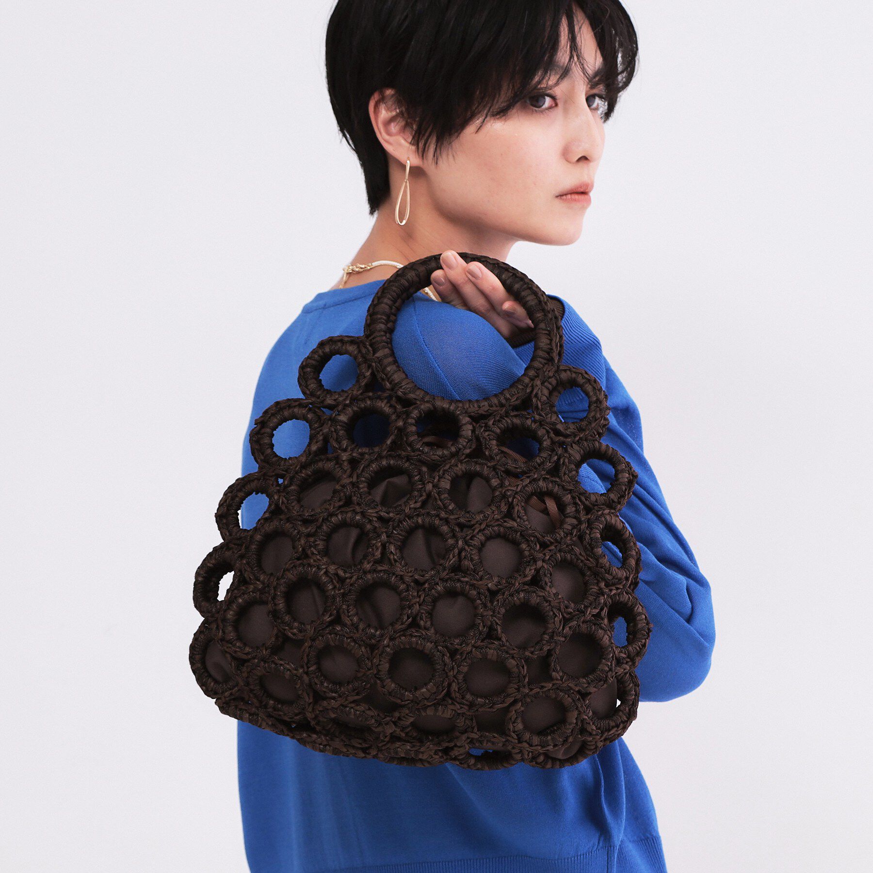 OPAQUE.CLIP「くるくるリング雑材BAG」|ハンドバッグ|