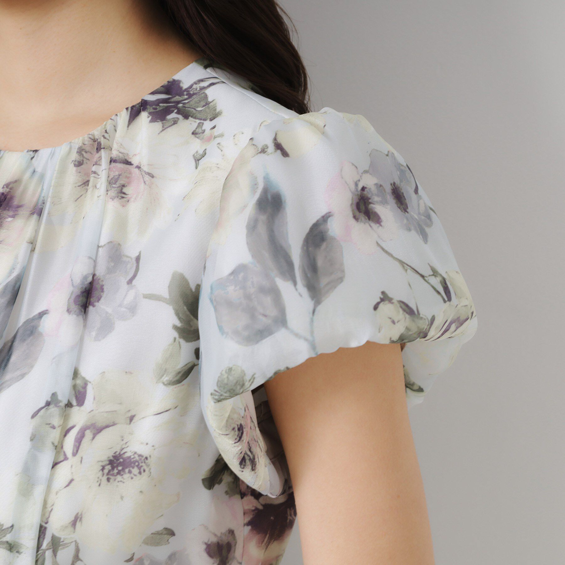 Couture broach「【花柄・一枚で着映える・細見え】Summerオーガンフルールワンピース」|ワンピース|