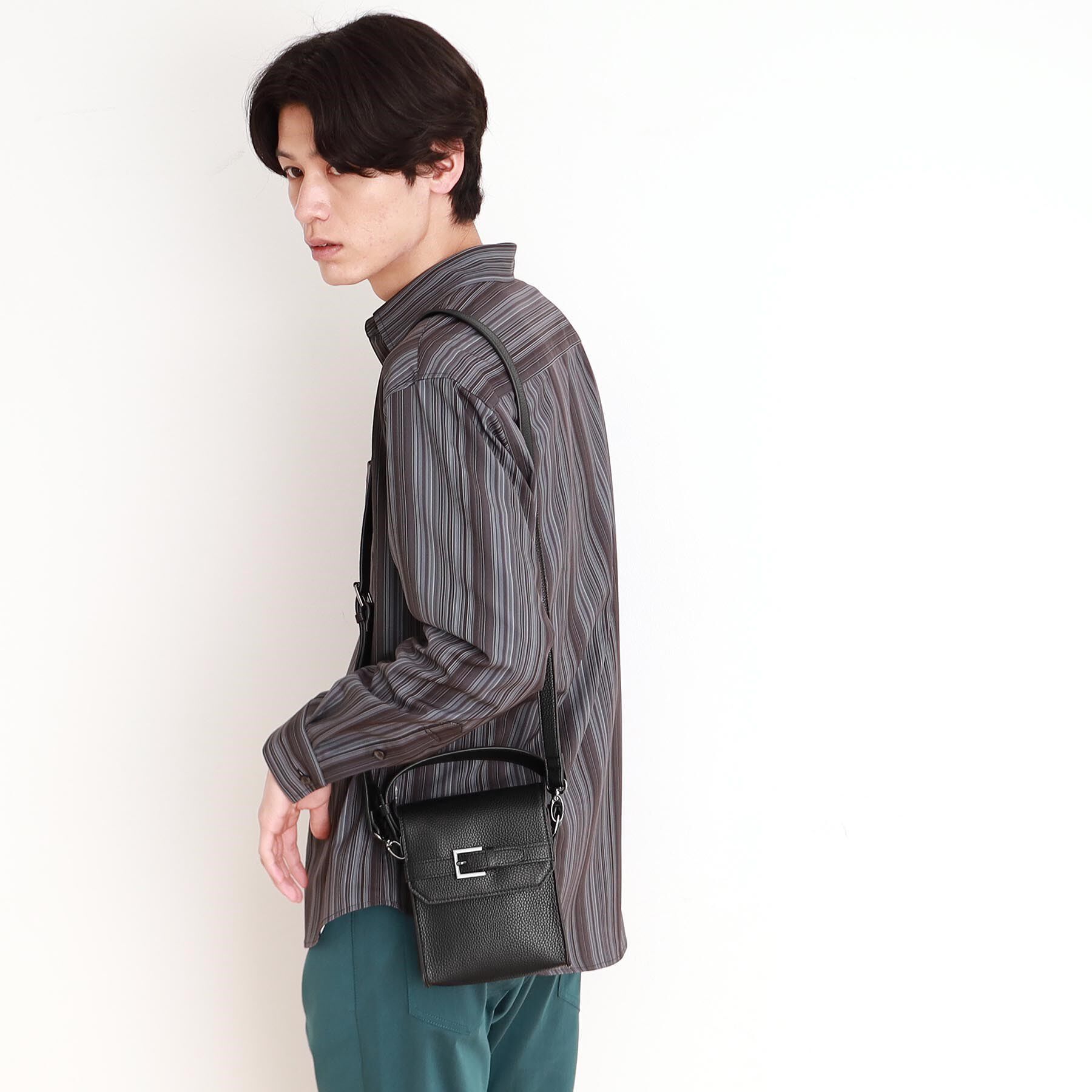 THE SHOP TK「ショルダーベルト付きミニハンドルバッグ 2WAY／ユニセックス」|ショルダー・メッセンジャー|