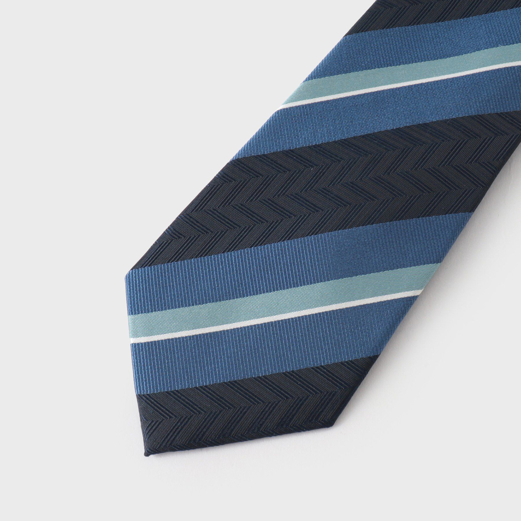 THE SHOP TK「ストラップ柄ネクタイ ヘリンボン／レジメンタル」|ネクタイ・蝶ネクタイ|