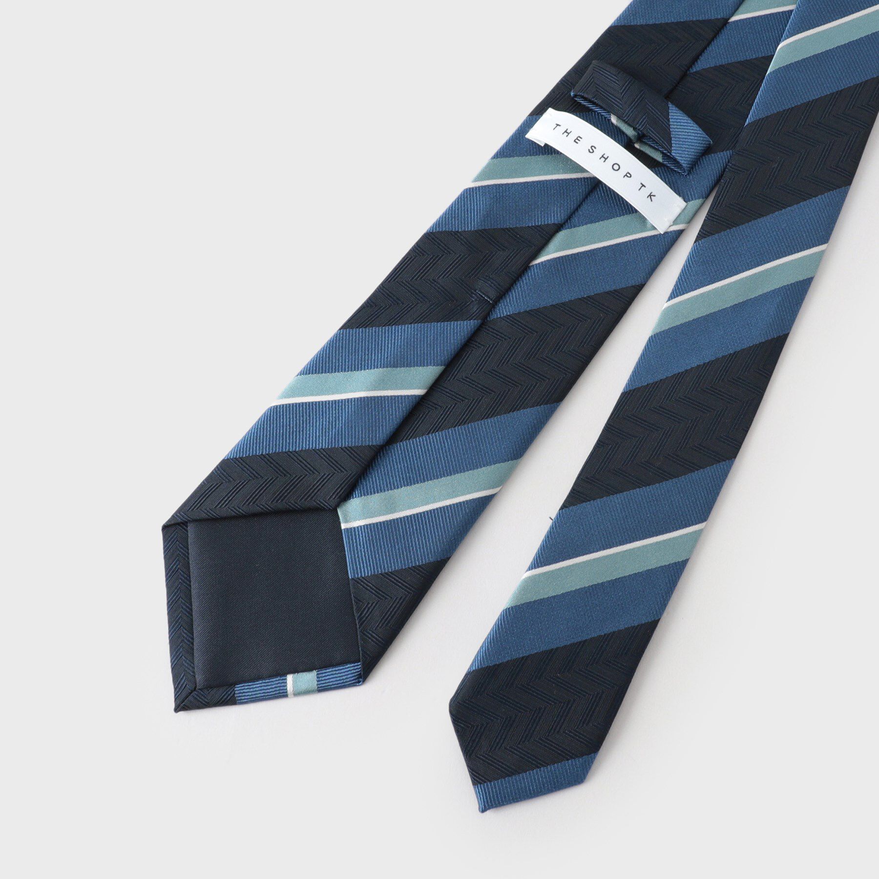 THE SHOP TK「ストラップ柄ネクタイ ヘリンボン／レジメンタル」|ネクタイ・蝶ネクタイ|