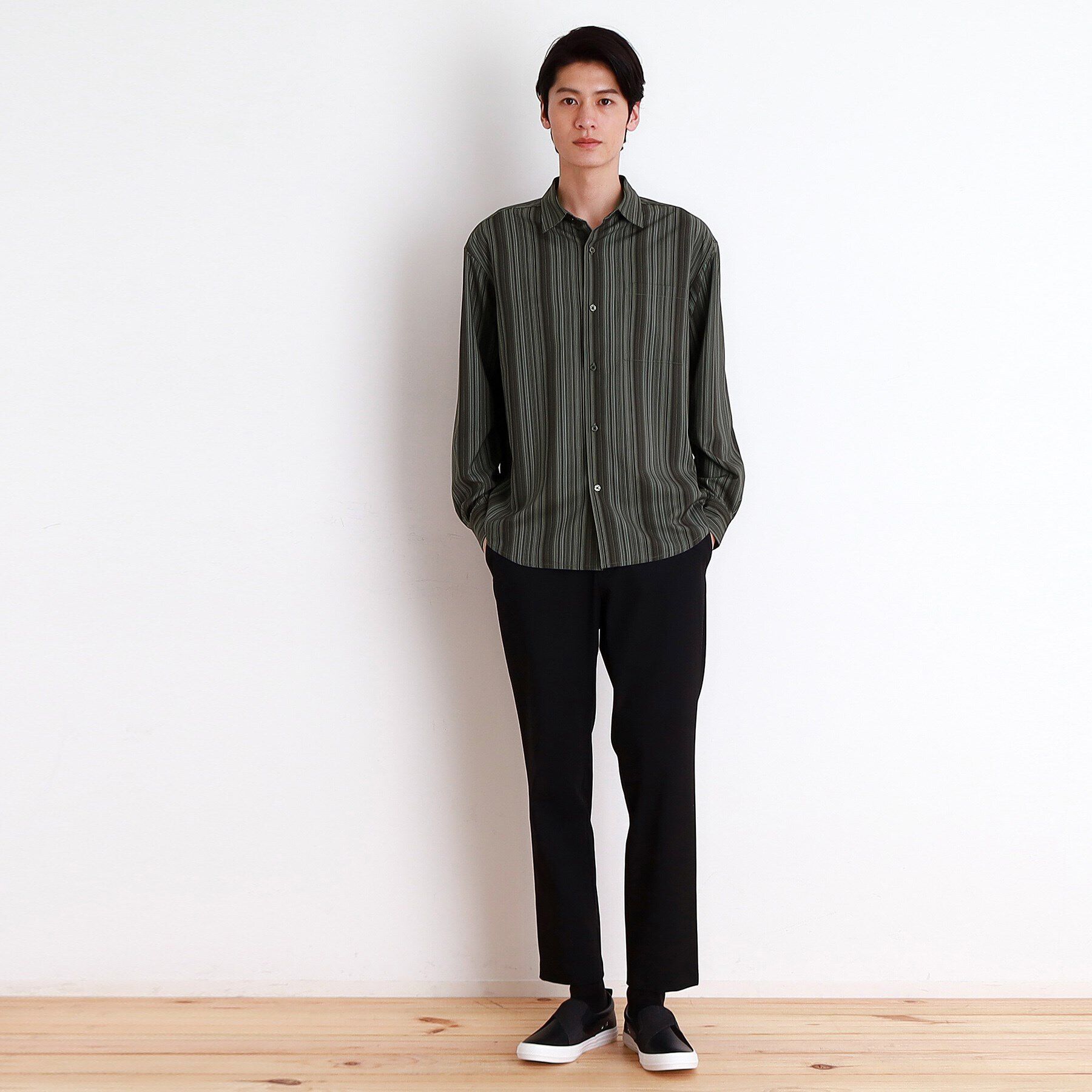 THE SHOP TK「マルチストライプ長袖シャツ」|シャツ・ブラウス|